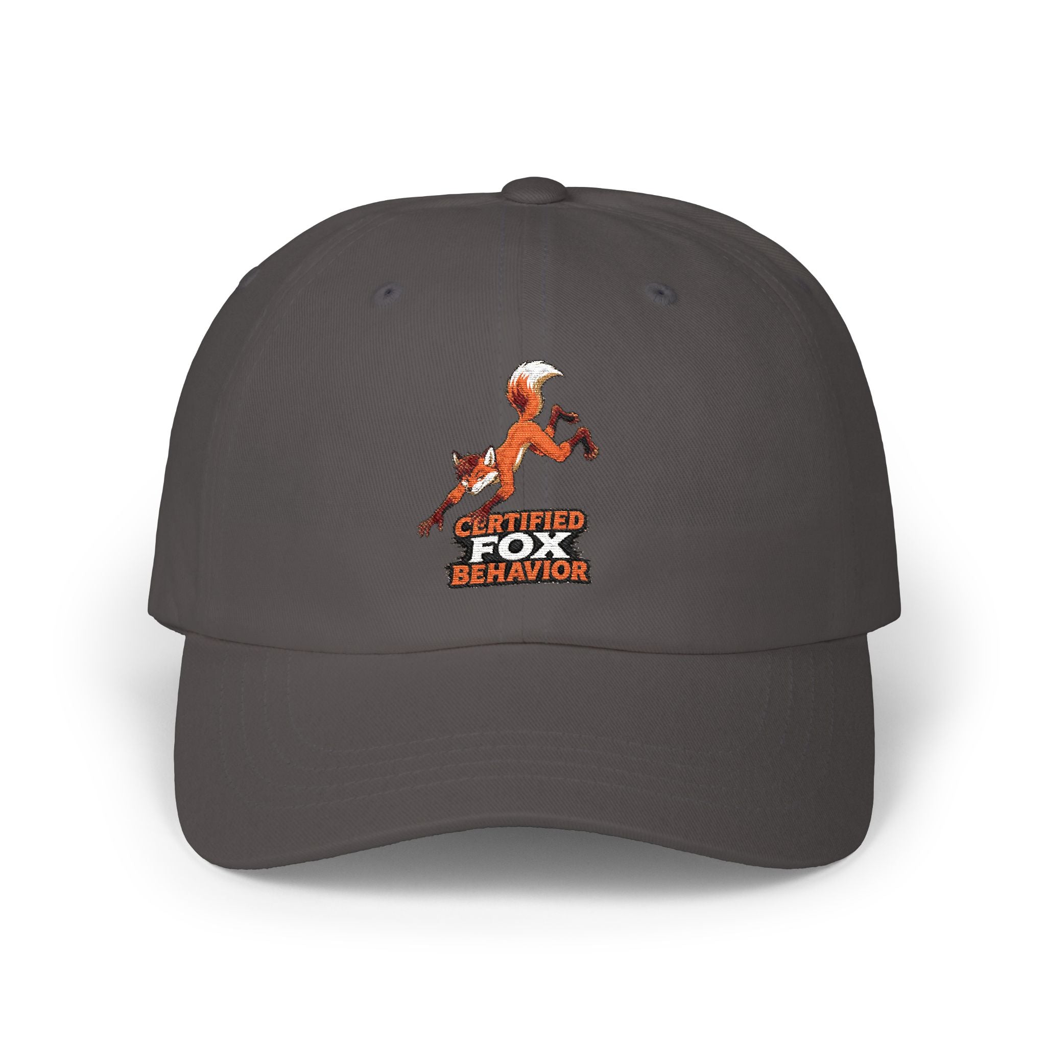 Crafted Fox Illustration Dad Cap | Retro Fox Behavior Logo