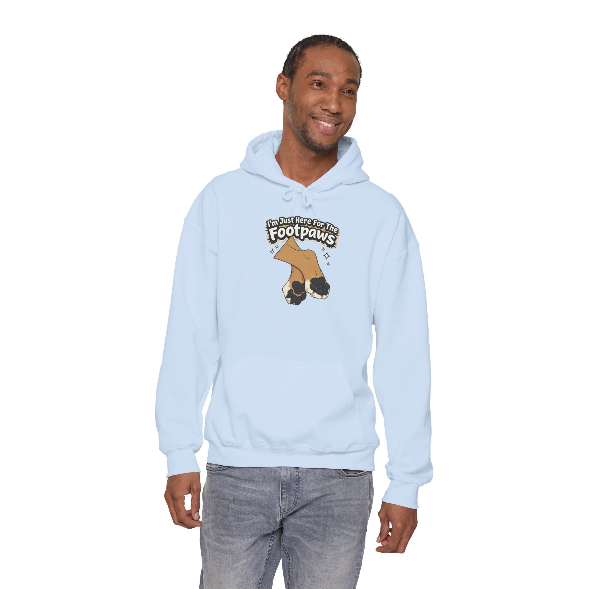 Footpaws Lion Paw Illustration Hoodie | Cute Feline Paws Graphic