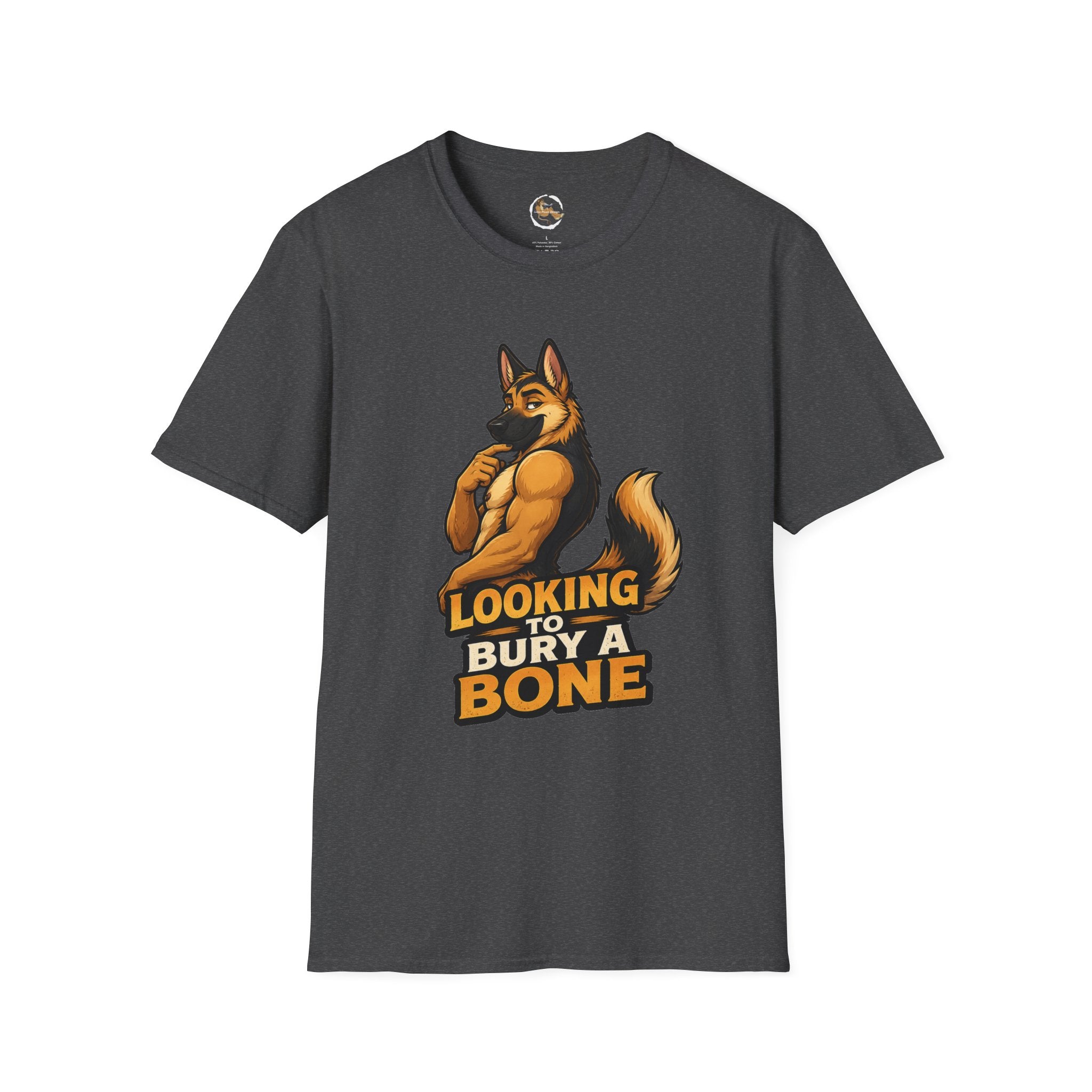 Strong German Shepherd Furry looking to bury a bone T-Shirt | Dog humor