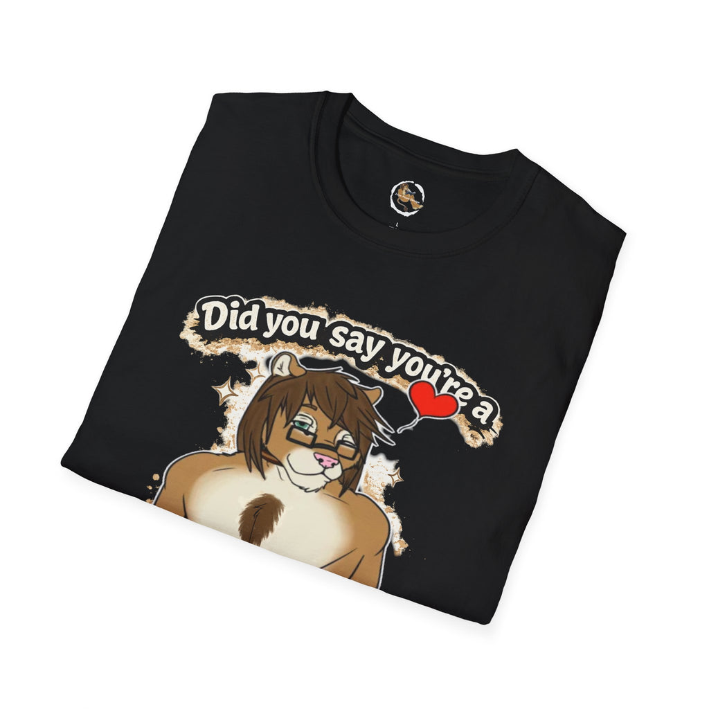 Did you say you're a Lion Tamer? T-Shirt | Furry Lion Character Tee