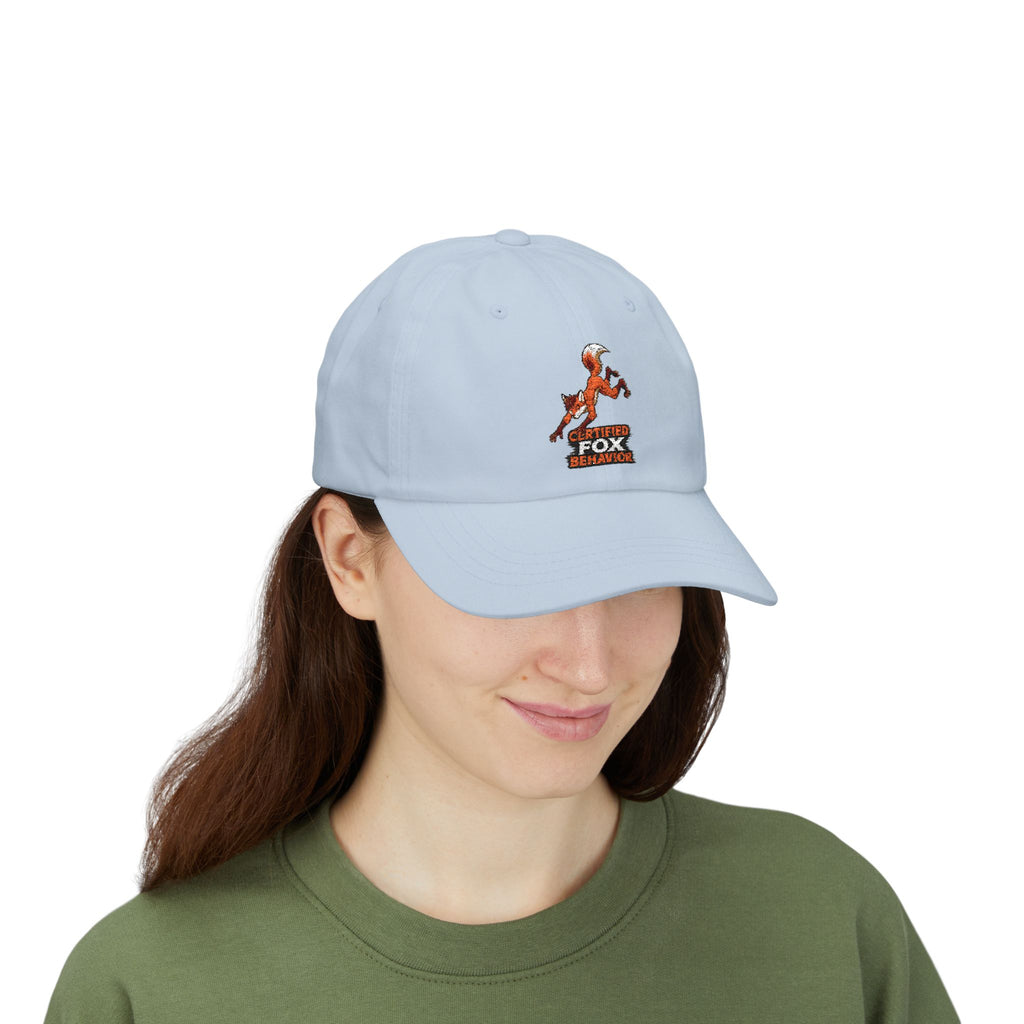 Crafted Fox Illustration Dad Cap | Retro Fox Behavior Logo
