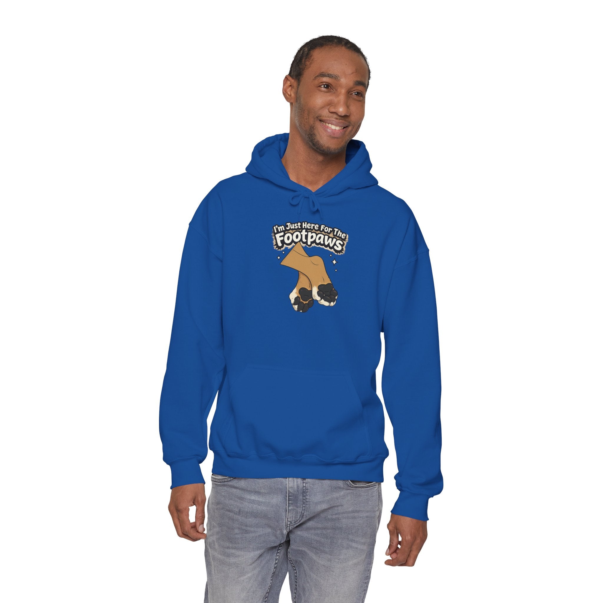 Footpaws Lion Paw Illustration Hoodie | Cute Feline Paws Graphic