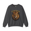 Lion Face Sweatshirt "It's Good to Be King" – Bold Graphic Crewneck