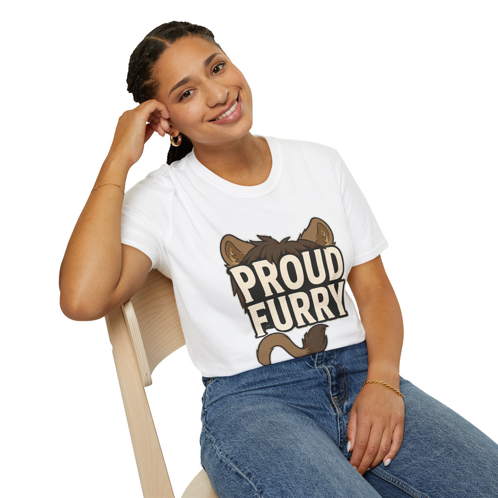 Proud Furry Graphic Tee — Cute Furry Pride T-Shirt