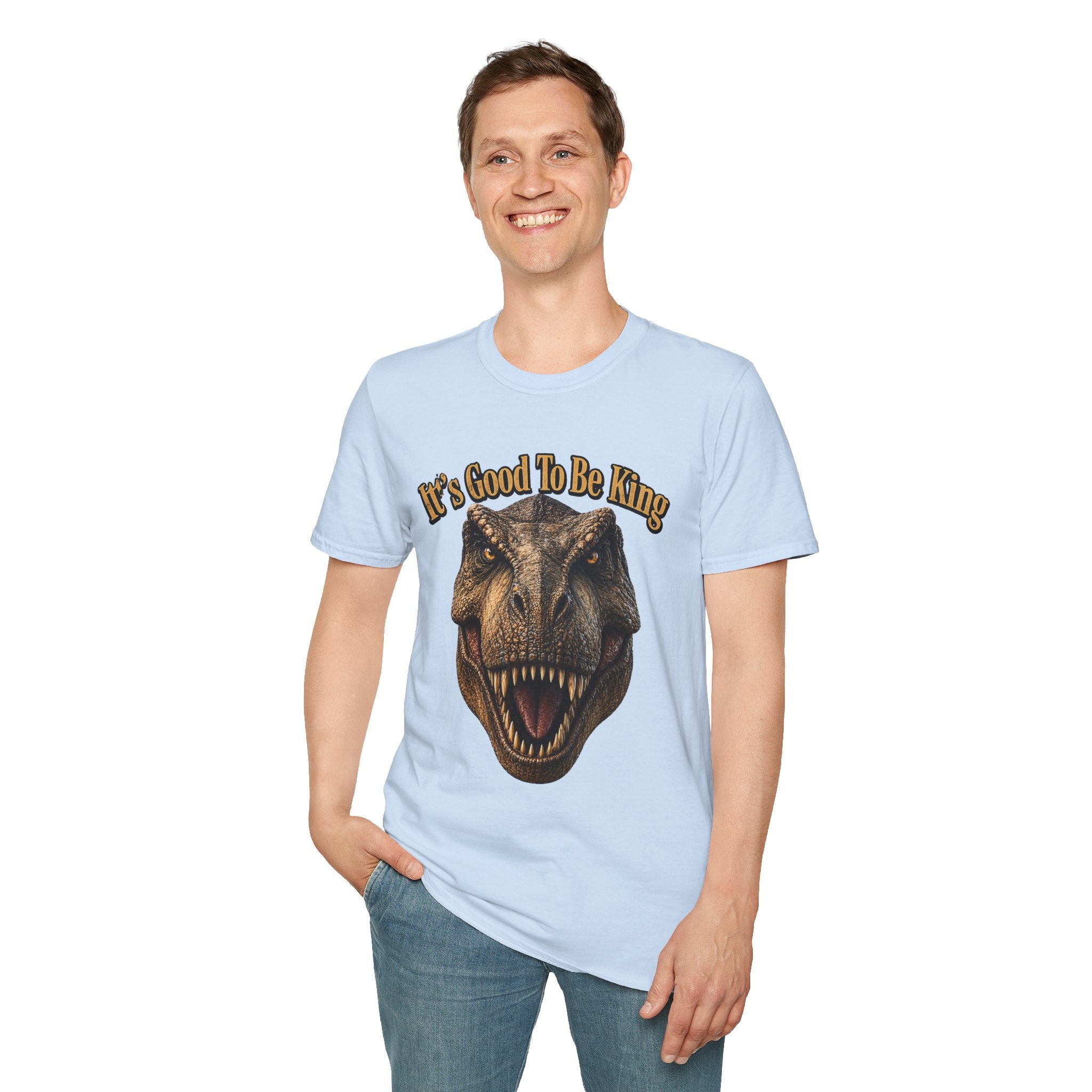 Tyrannosaurus Rex Head It's Good To Be King T-Shirt | Dinosaur Shirt