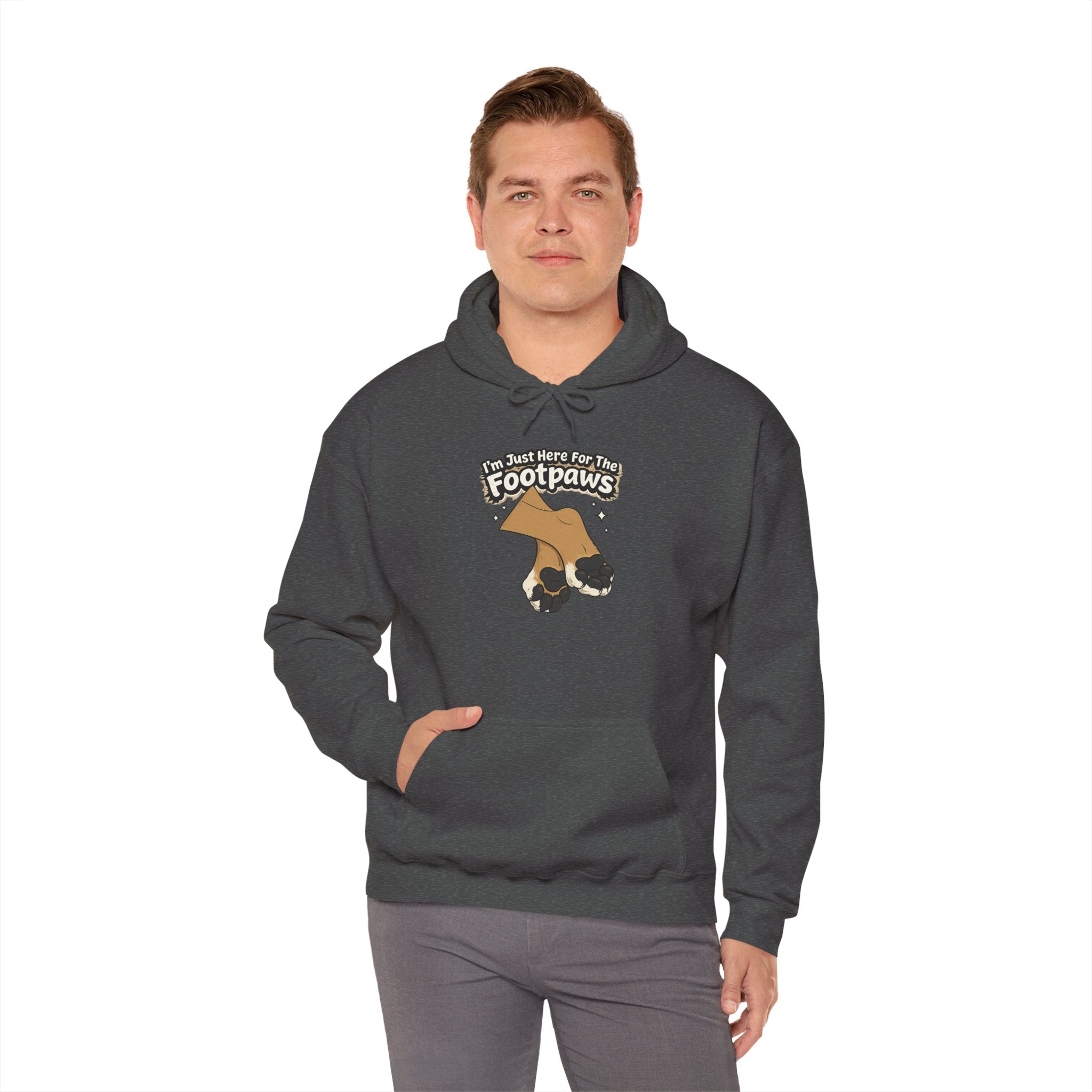 Footpaws Lion Paw Illustration Hoodie | Cute Feline Paws Graphic