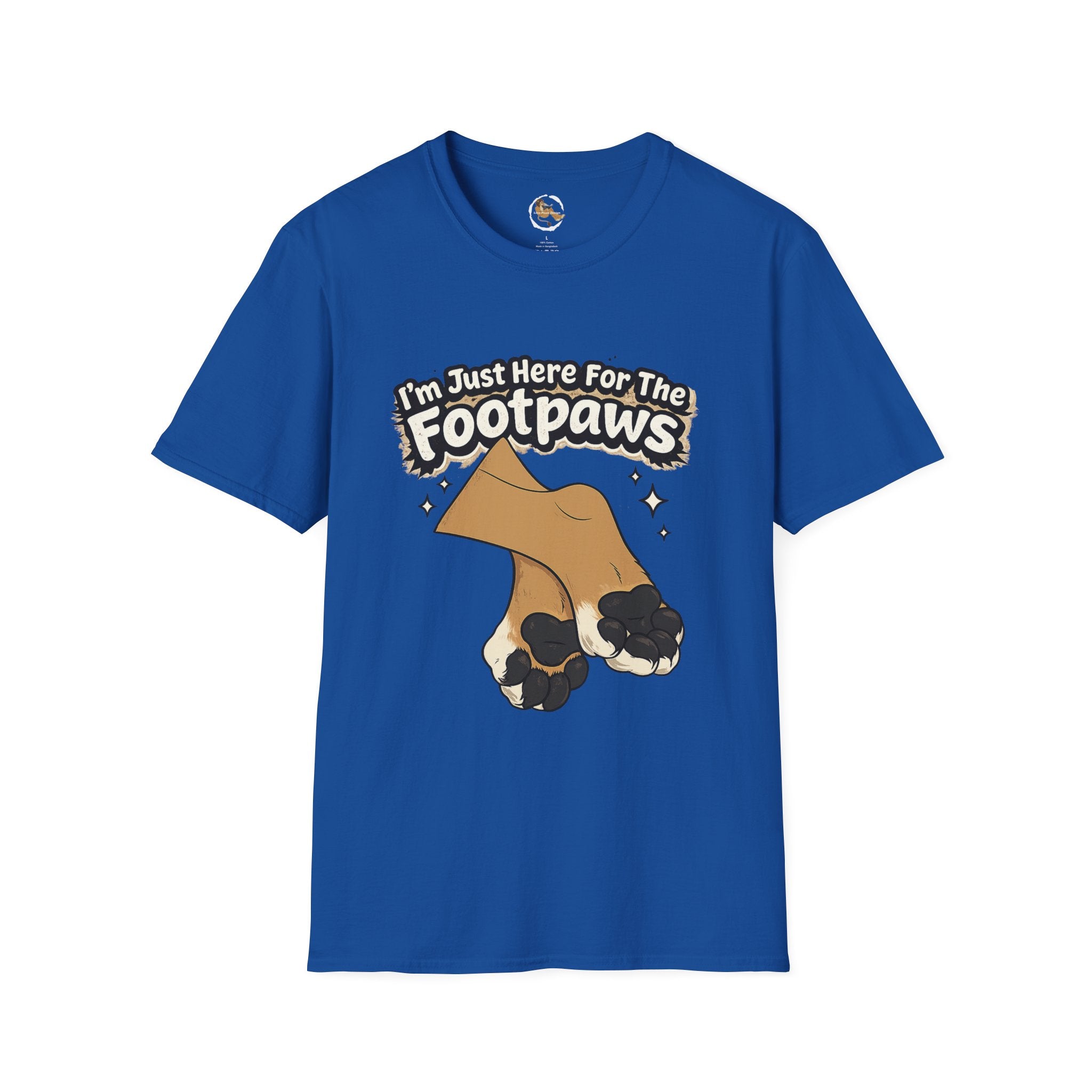 Im Just Here For The Footpaws T-Shirt | Lion Paw Illustration, Graphic Tee