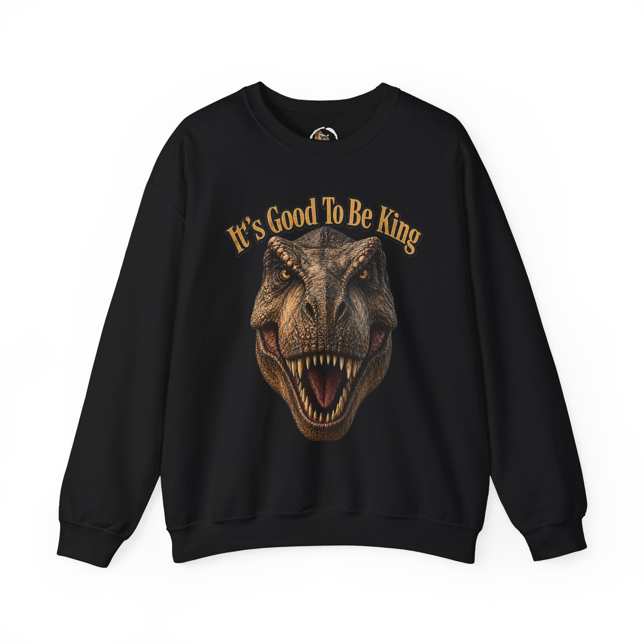 T-Rex It's Good to Be King Sweatshirt | Dinosaur Graphic Crewneck