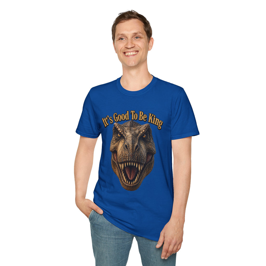 Tyrannosaurus Rex Head It's Good To Be King T-Shirt | Dinosaur Shirt