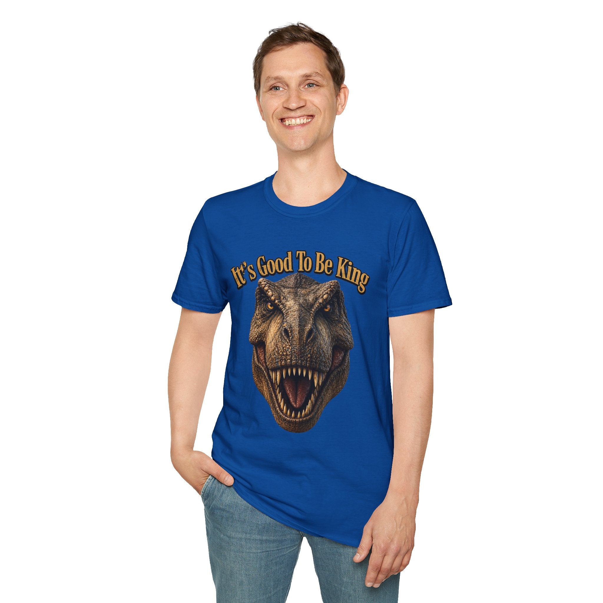 Tyrannosaurus Rex Head It's Good To Be King T-Shirt | Dinosaur Shirt
