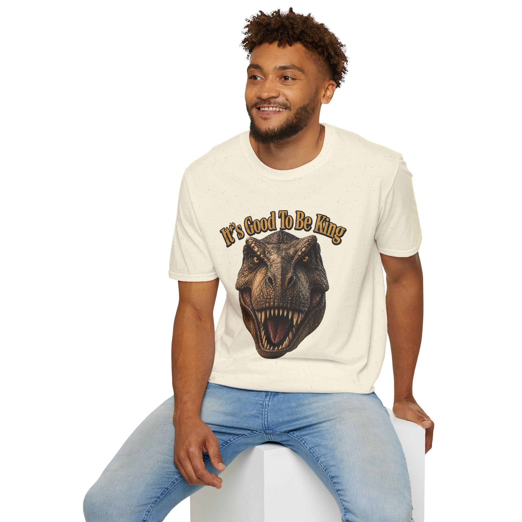 Tyrannosaurus Rex Head It's Good To Be King T-Shirt | Dinosaur Shirt