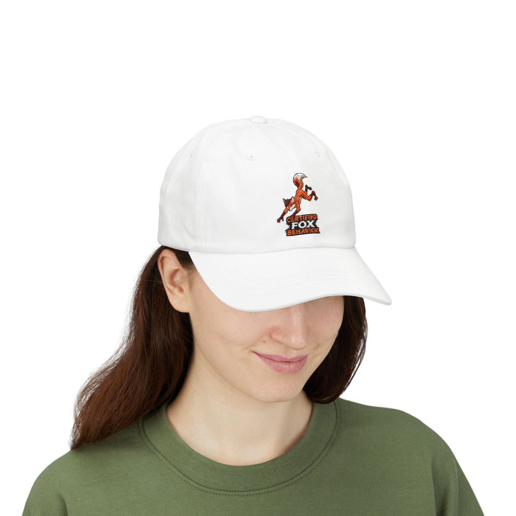 Crafted Fox Illustration Dad Cap | Retro Fox Behavior Logo