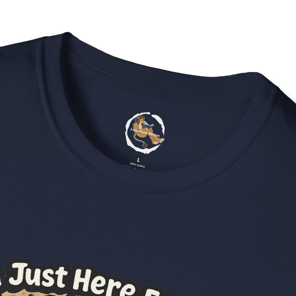 Im Just Here For The Footpaws T-Shirt | Lion Paw Illustration, Graphic Tee