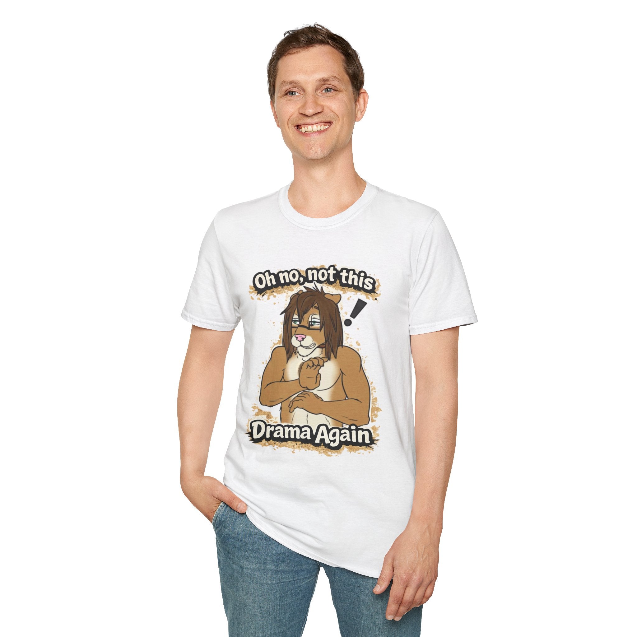 Oh No Not This Drama Again T-Shirt | Sarcastic Furry Character Tee