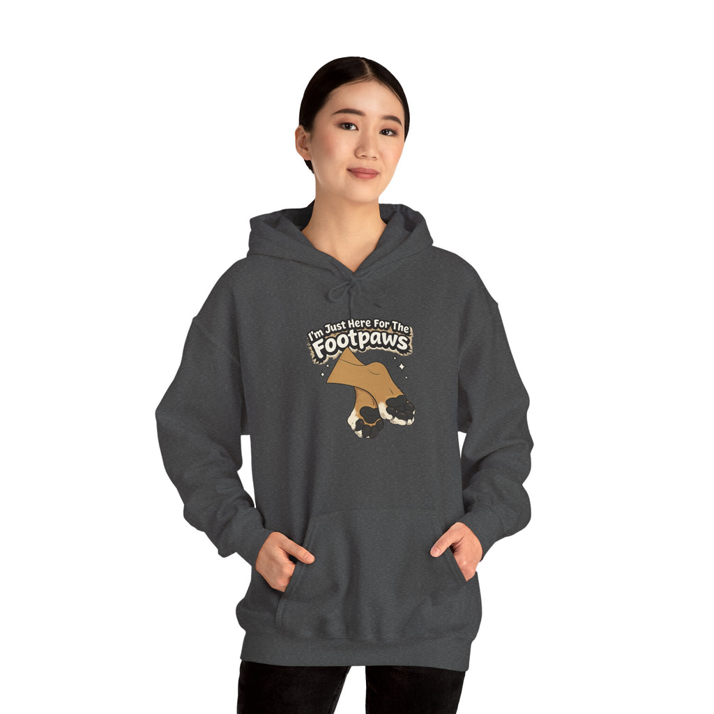 Footpaws Lion Paw Illustration Hoodie | Cute Feline Paws Graphic