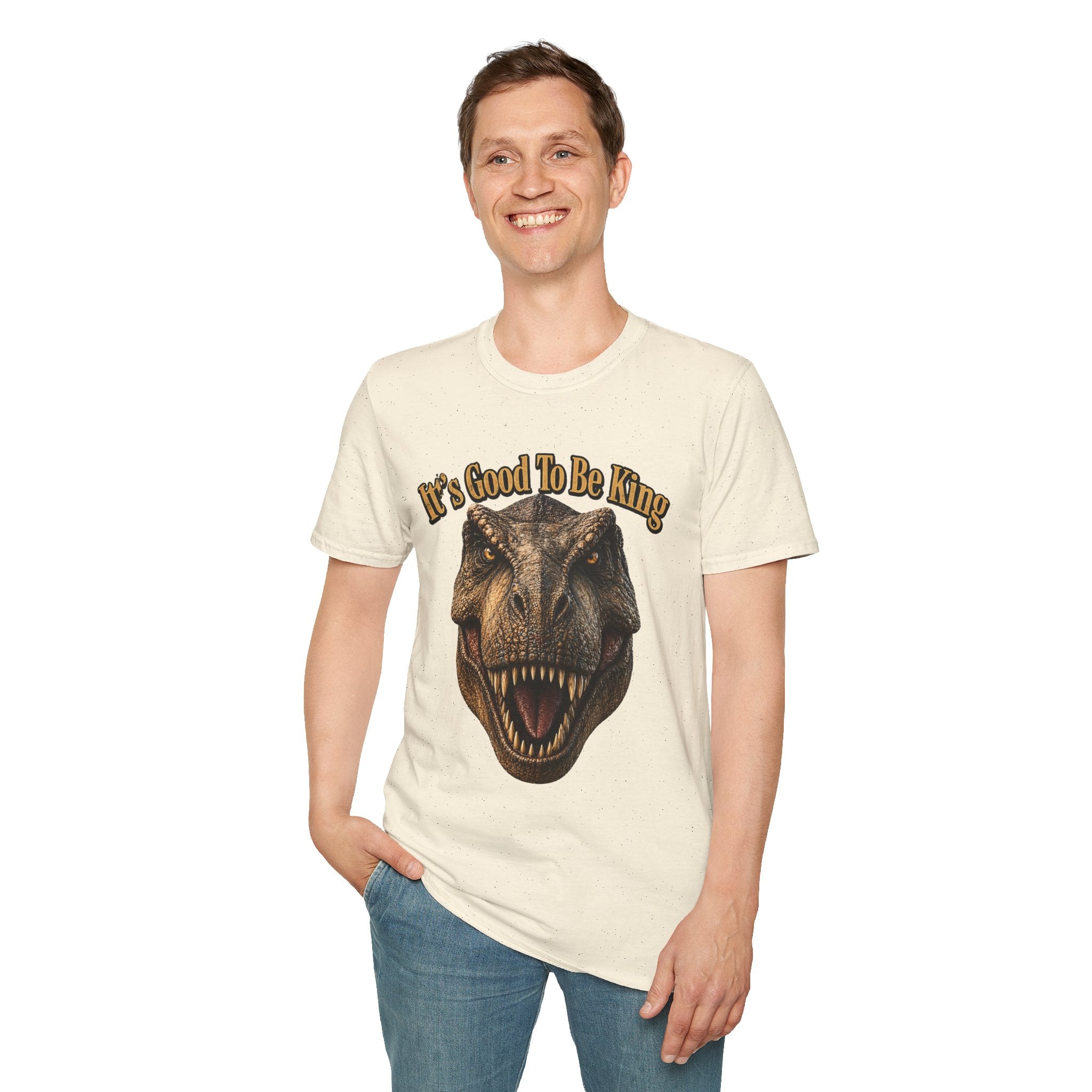 Tyrannosaurus Rex Head It's Good To Be King T-Shirt | Dinosaur Shirt