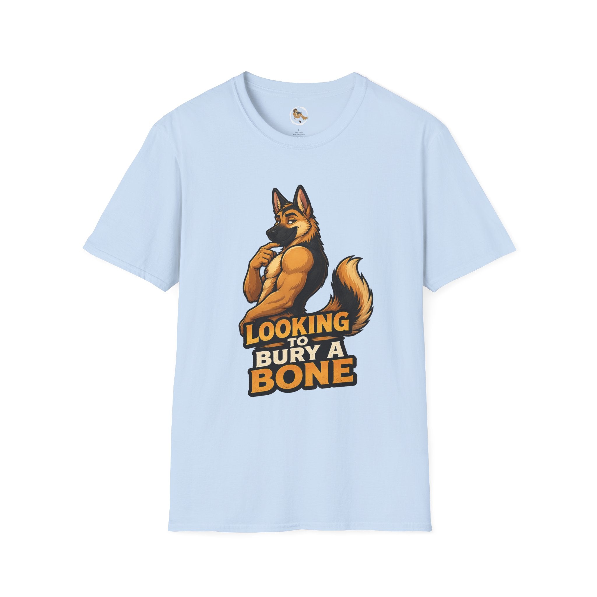 Strong German Shepherd Furry looking to bury a bone T-Shirt | Dog humor