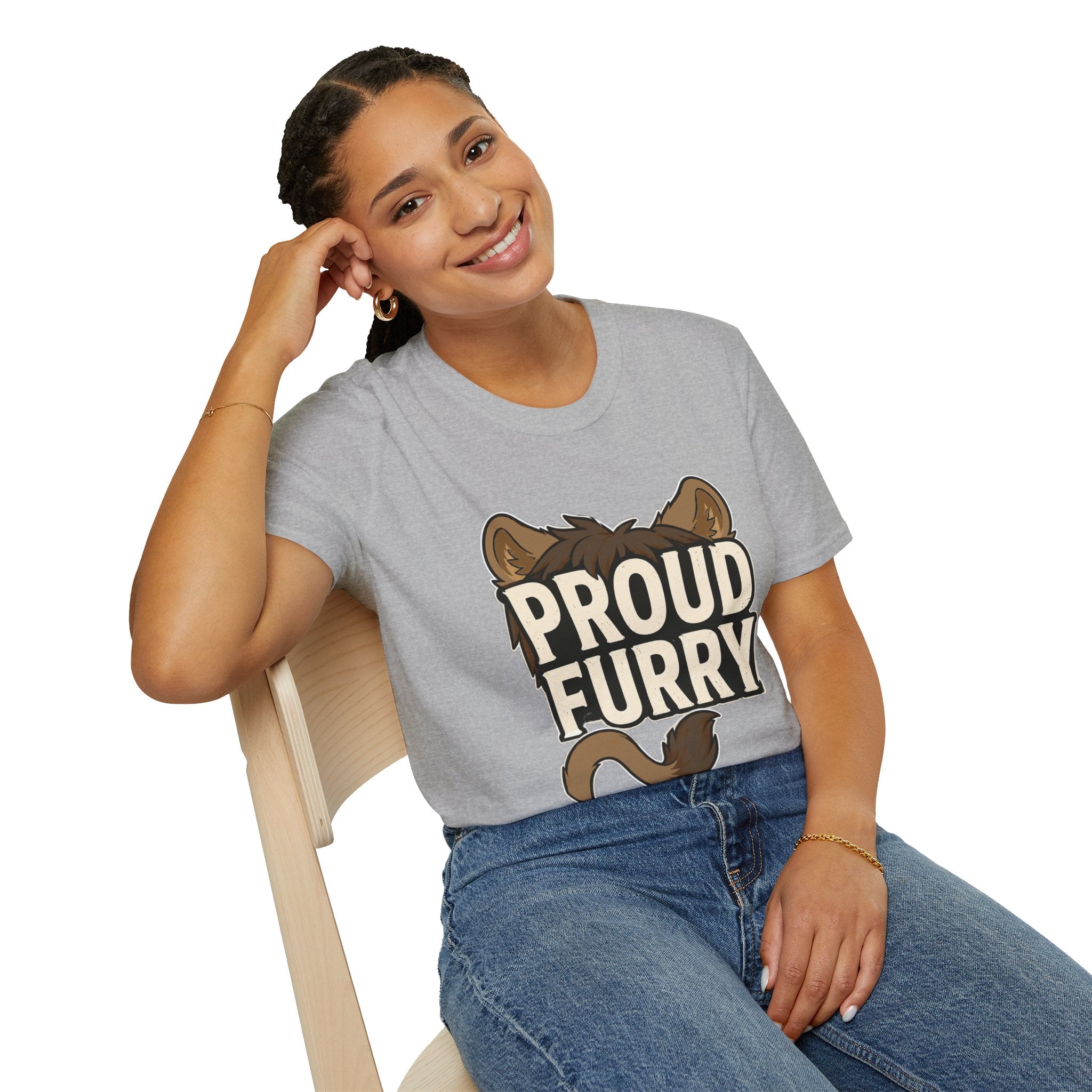 Proud Furry Graphic Tee — Cute Furry Pride T-Shirt