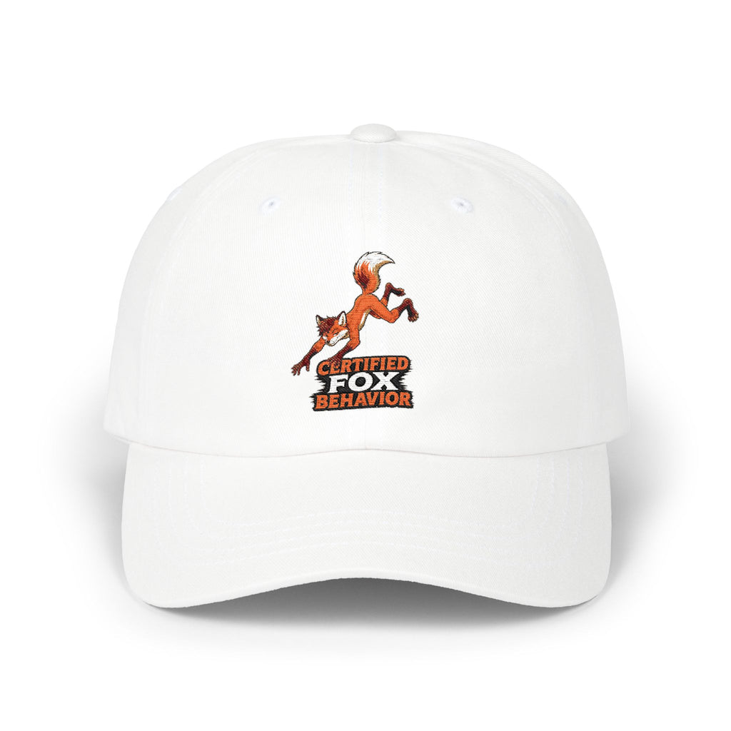Crafted Fox Illustration Dad Cap | Retro Fox Behavior Logo