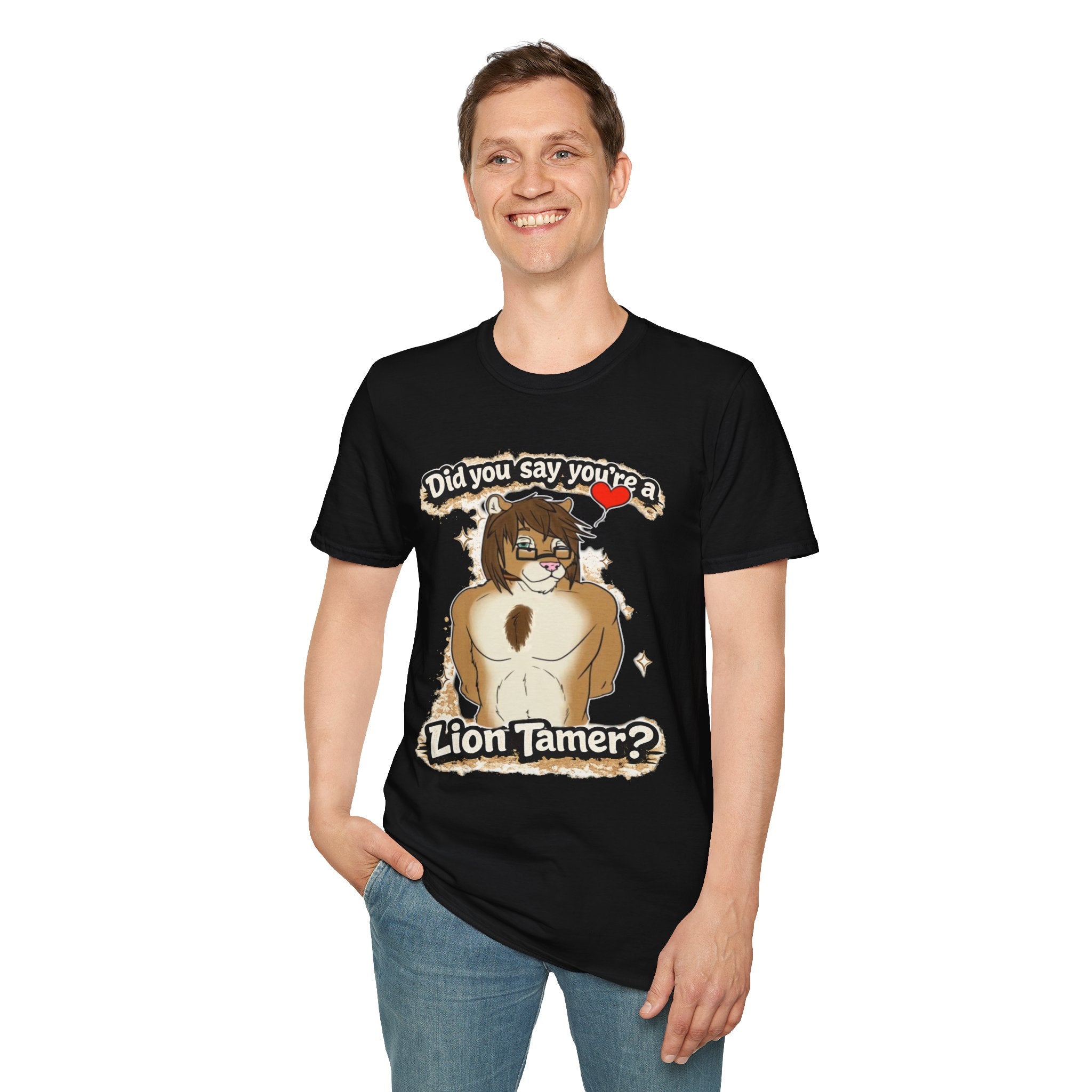 Did you say you're a Lion Tamer? T-Shirt | Furry Lion Character Tee
