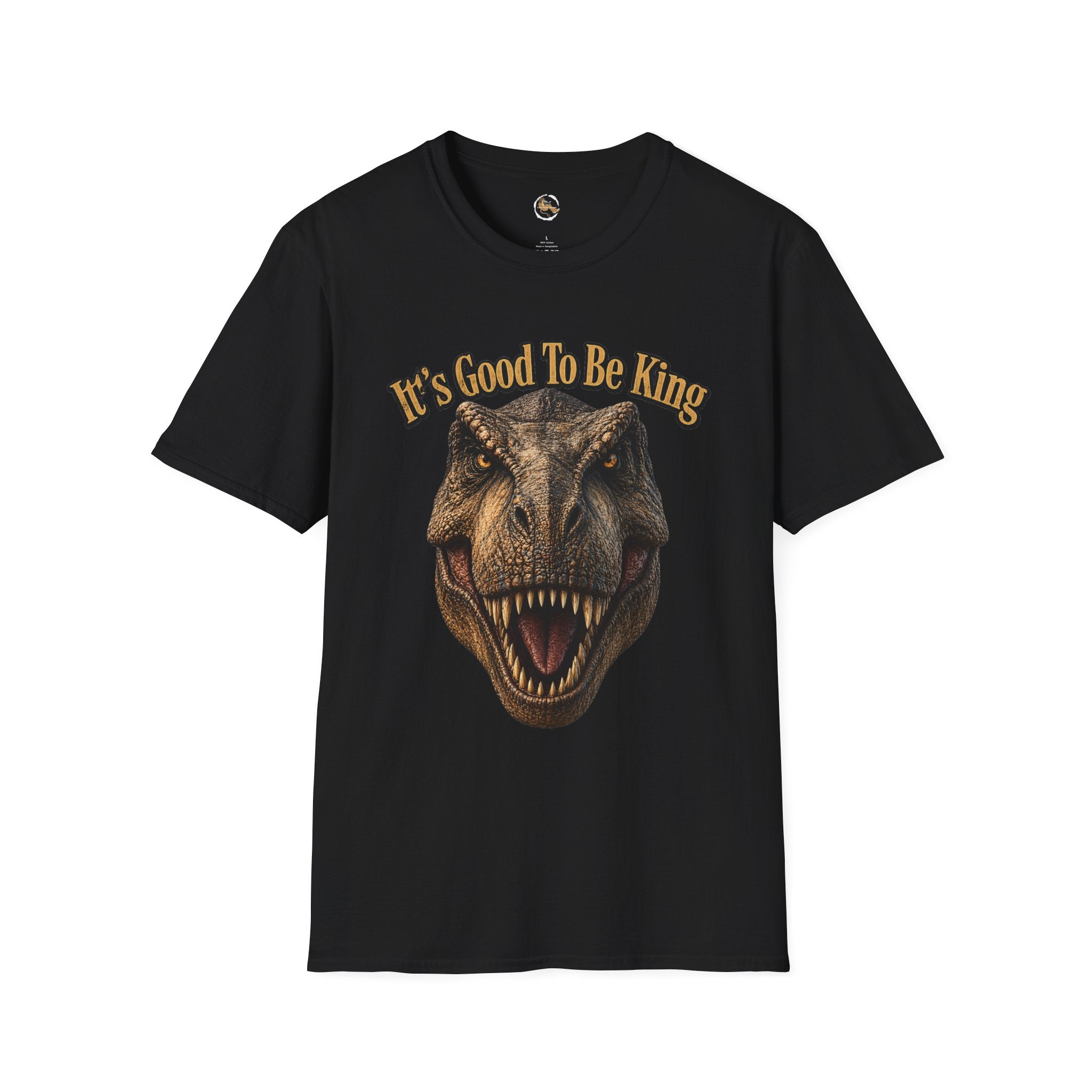 Tyrannosaurus Rex Head It's Good To Be King T-Shirt | Dinosaur Shirt