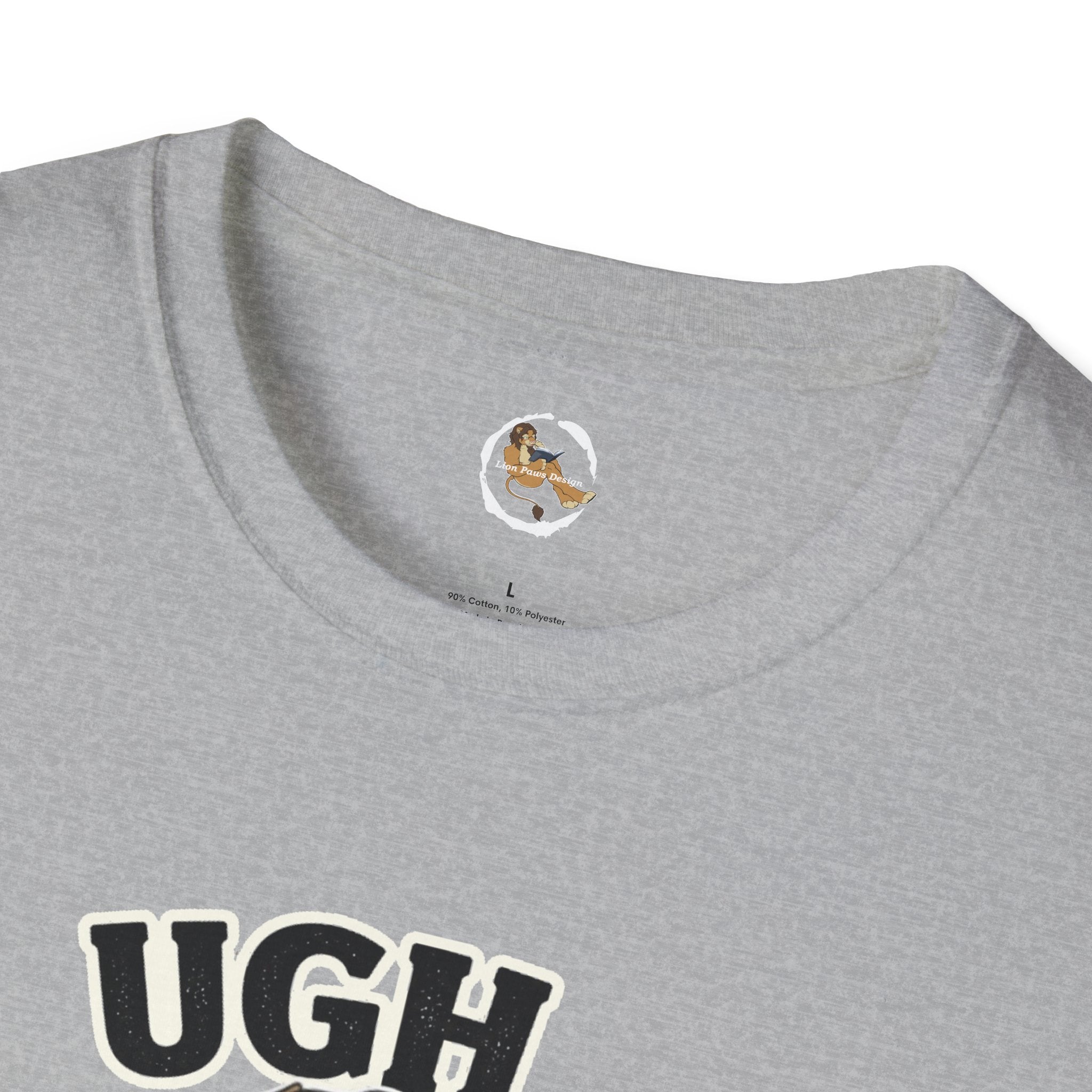 Ugh Mondays Grumpy Lion T-Shirt | Funny Work Casual Tee