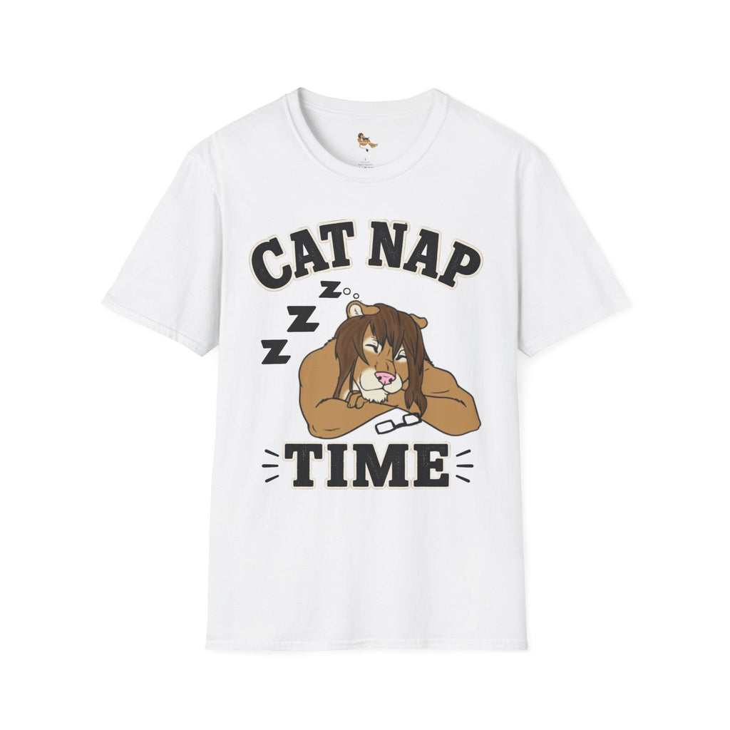 Sleeping Lion Cat Nap T-Shirt | Cute Furry Cat Graphic Tee