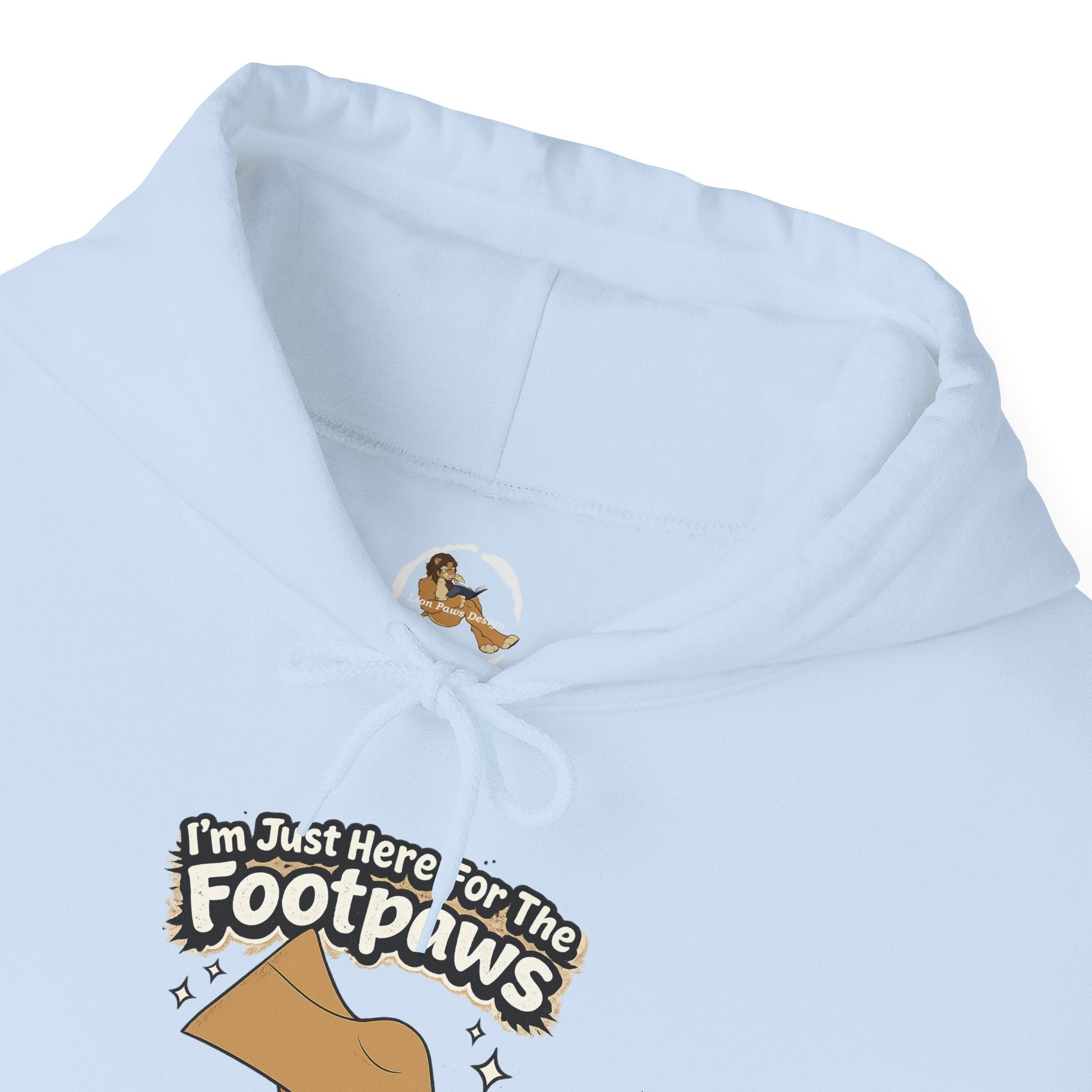 Footpaws Lion Paw Illustration Hoodie | Cute Feline Paws Graphic
