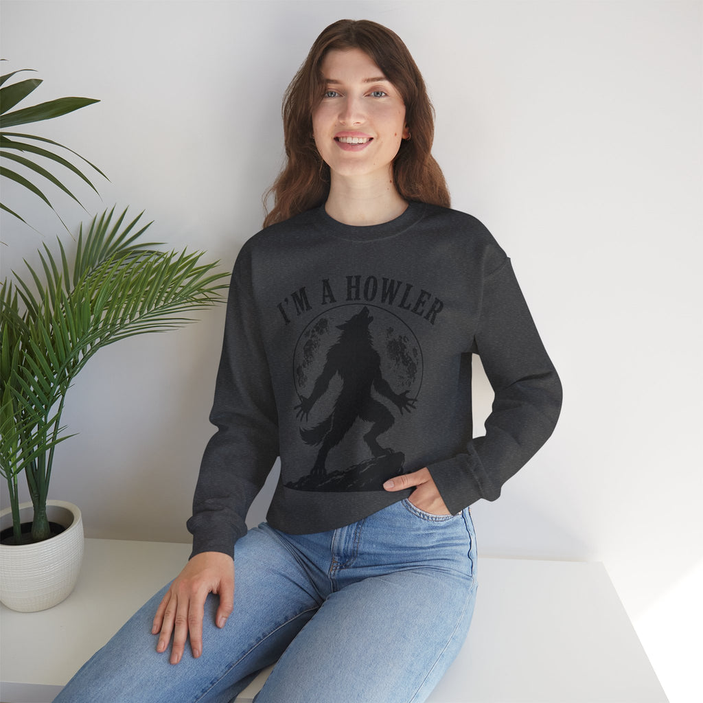 Werewolf Howler Sweeter Crewneck Sweatshirt | Furry Wolf Design