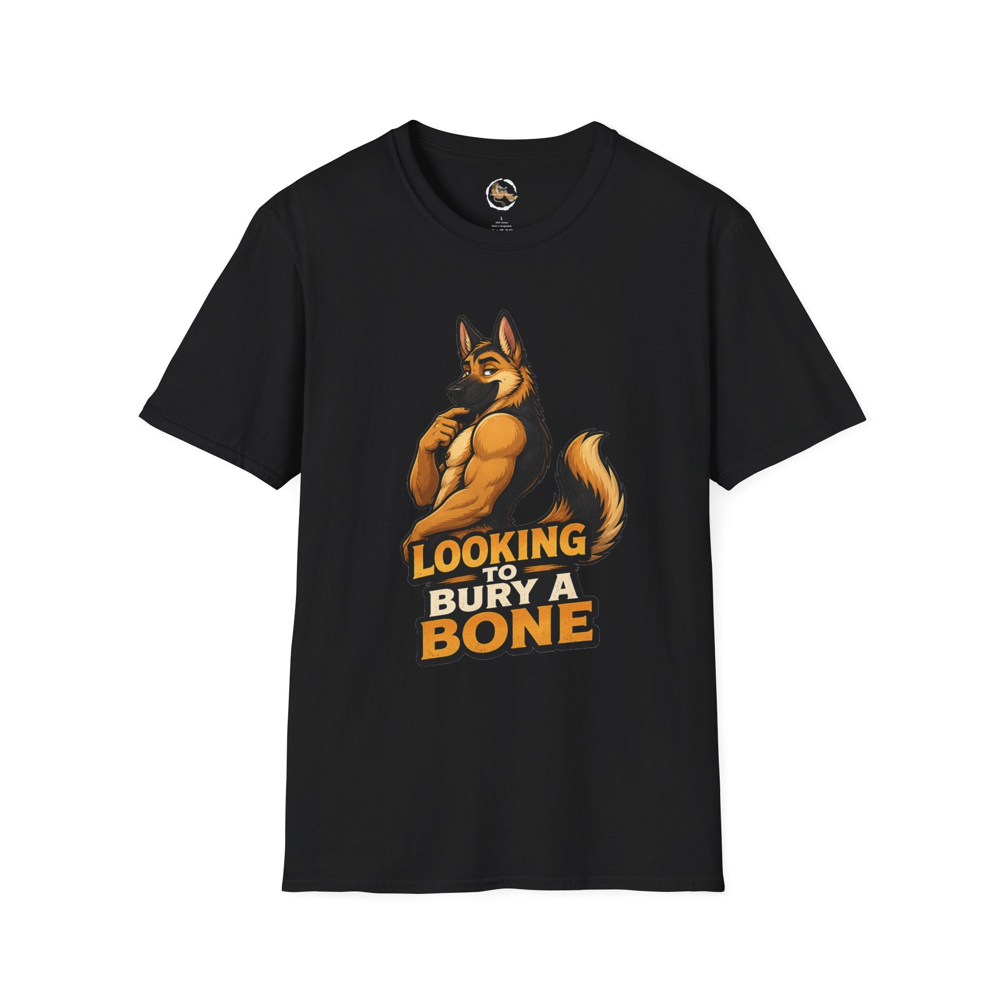 Strong German Shepherd Furry looking to bury a bone T-Shirt | Dog humor