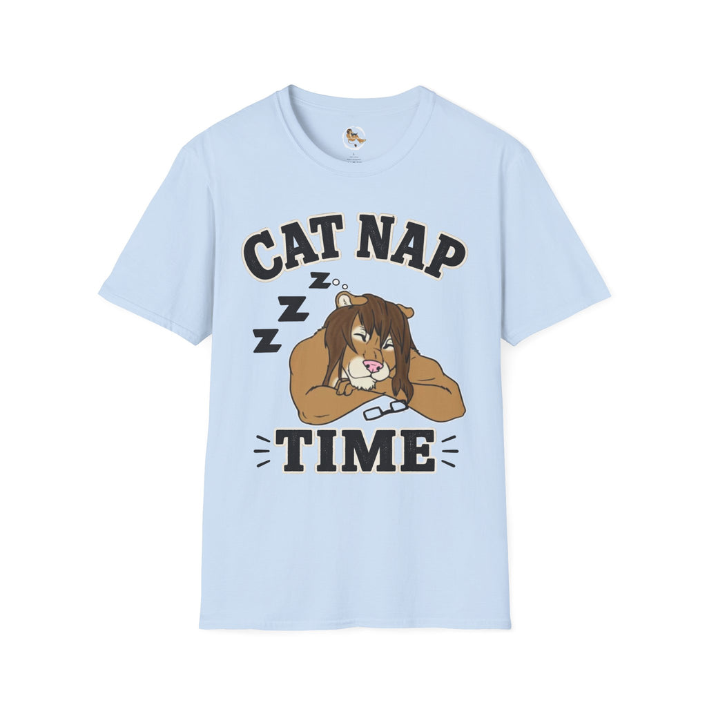 Sleeping Lion Cat Nap T-Shirt | Cute Furry Cat Graphic Tee