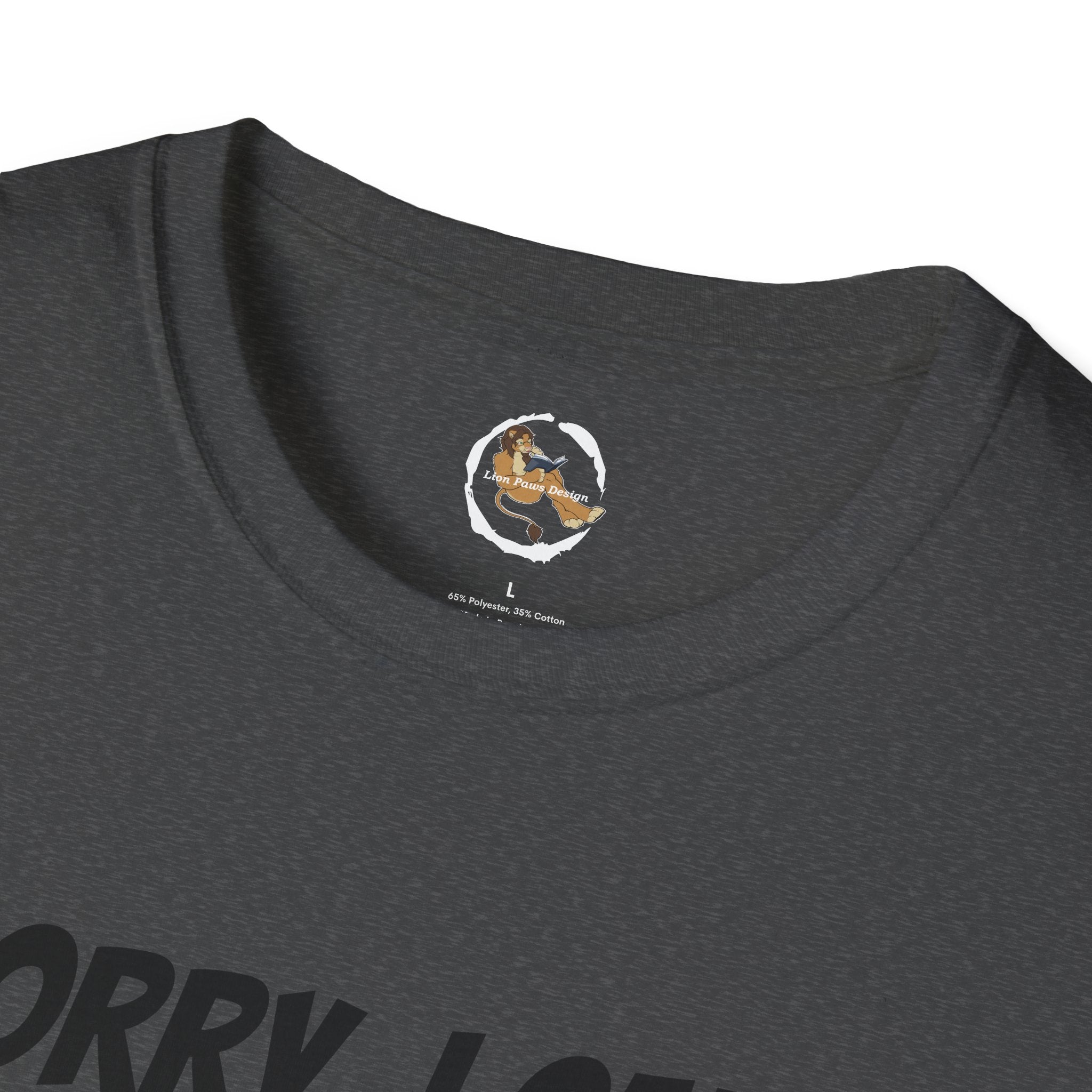 Cat T-Shirt — "Sorry, I Can't Come My Cat Needs Attention" Funny Pet Lover Tee
