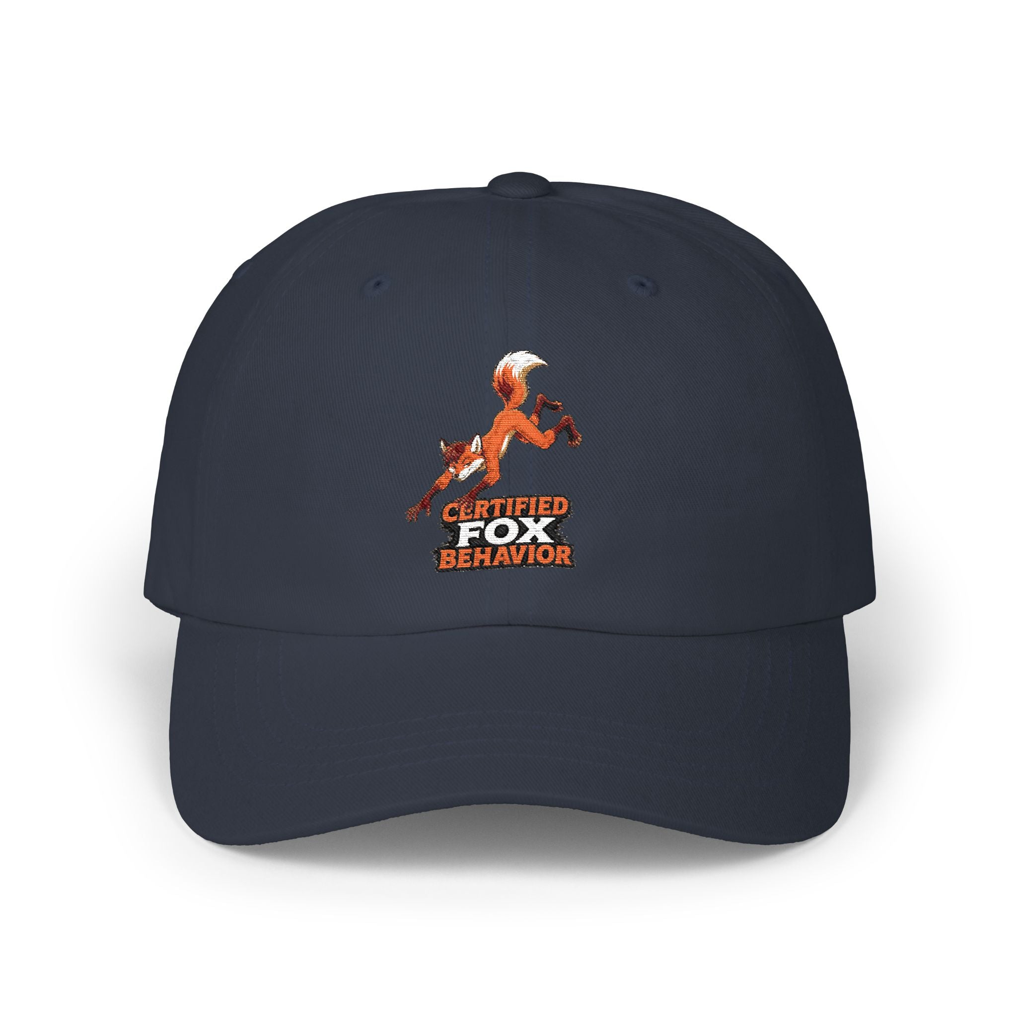 Crafted Fox Illustration Dad Cap | Retro Fox Behavior Logo