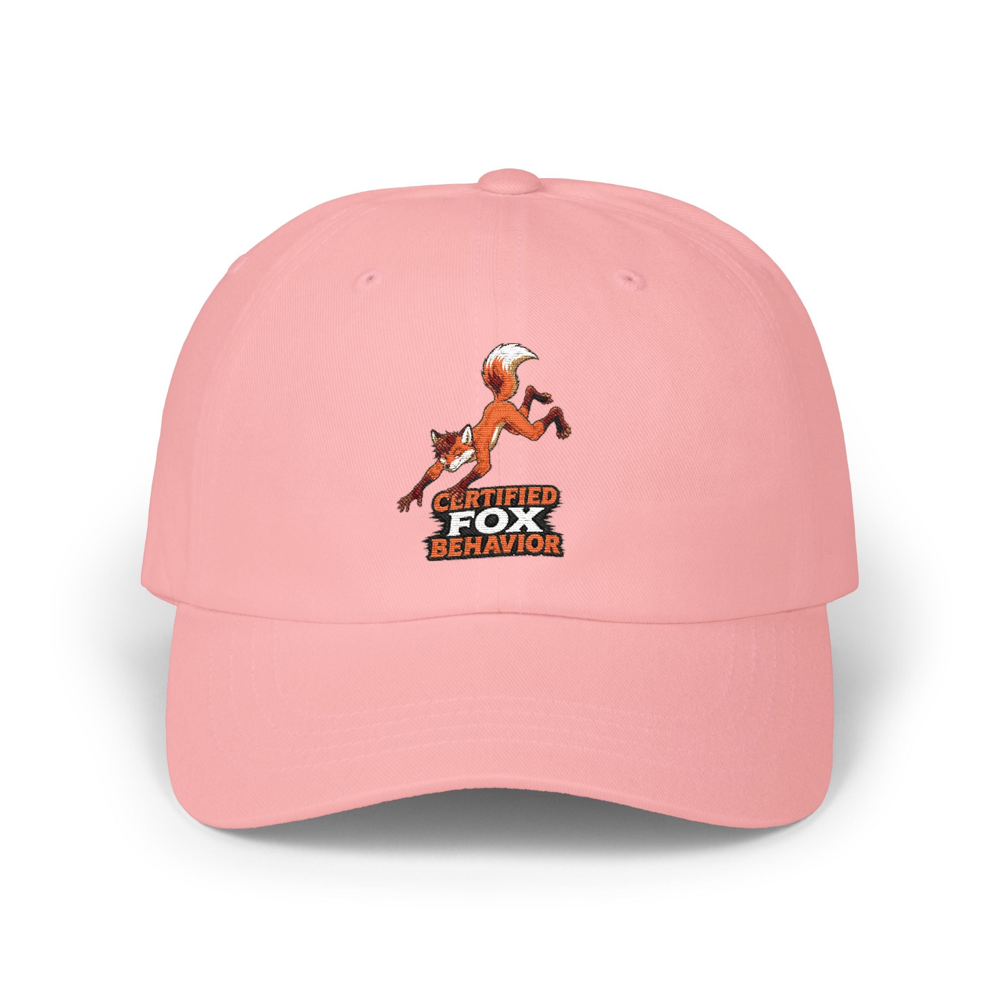 Crafted Fox Illustration Dad Cap | Retro Fox Behavior Logo
