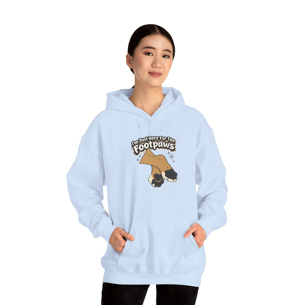 Footpaws Lion Paw Illustration Hoodie | Cute Feline Paws Graphic
