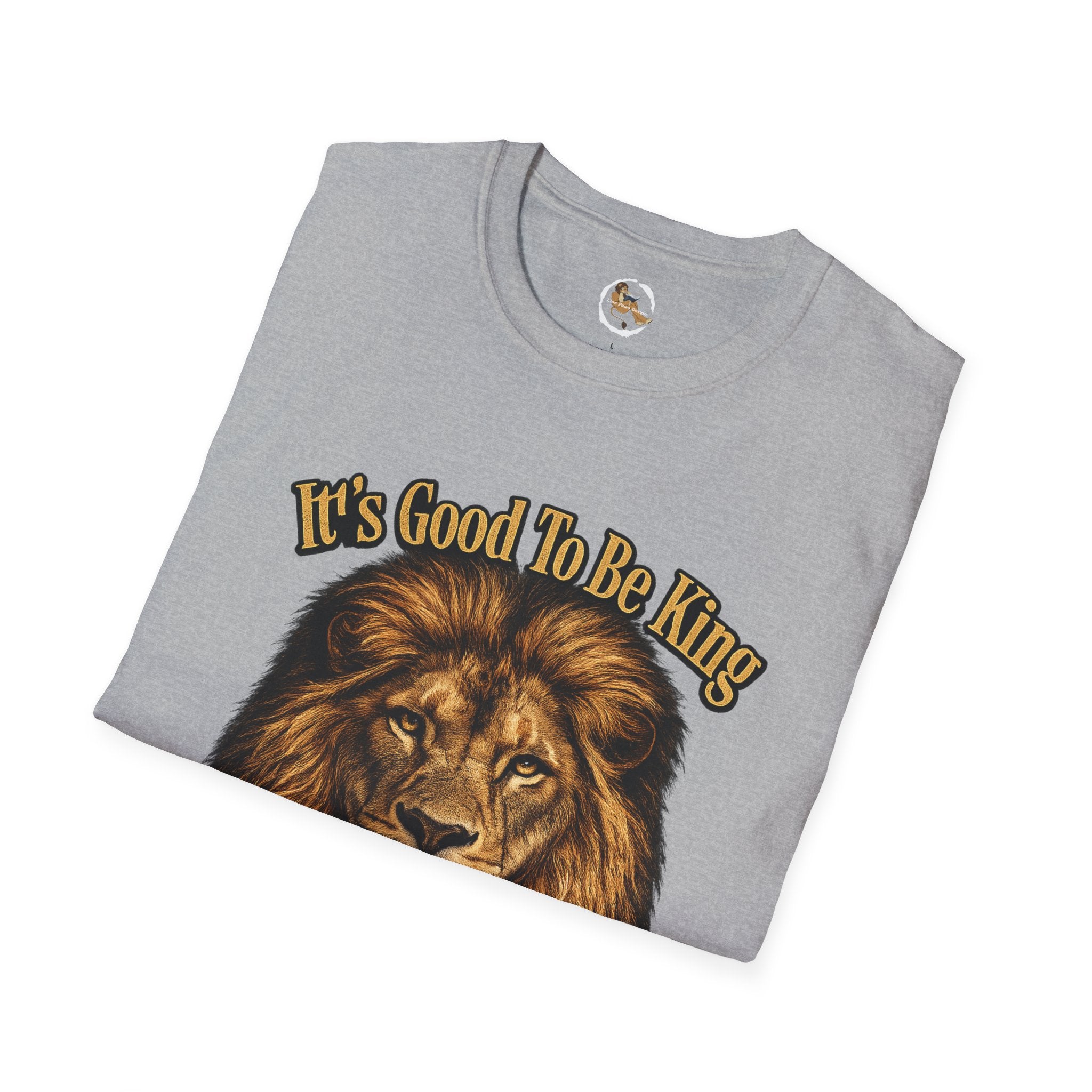 It's Good To Be King Lion Head T-Shirt | Vintage Animal Graphic Tee