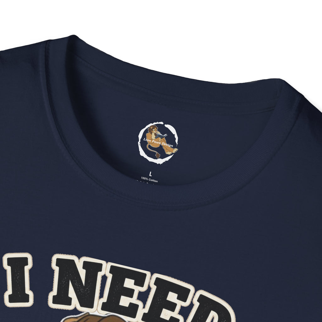 I Need Coffee First Lion Coffee Lover T-Shirt | Funny Furry Graphic