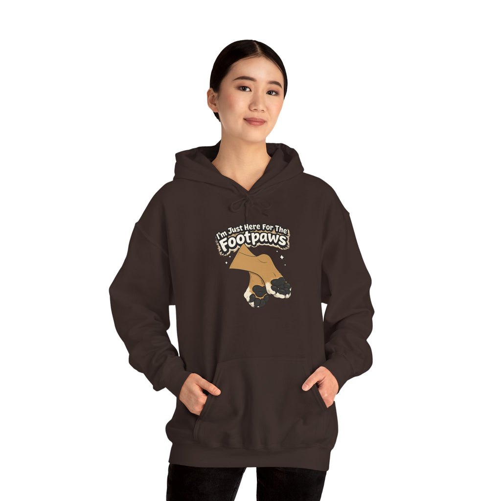Footpaws Lion Paw Illustration Hoodie | Cute Feline Paws Graphic