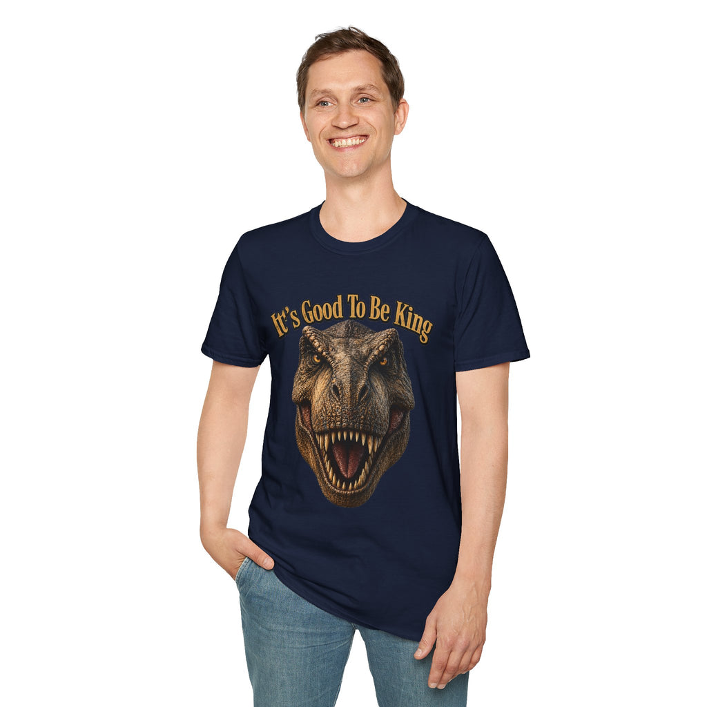 Tyrannosaurus Rex Head It's Good To Be King T-Shirt | Dinosaur Shirt