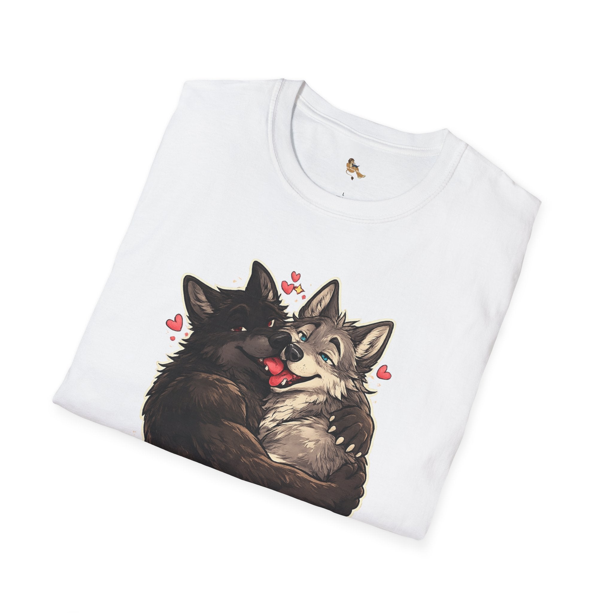 Gay Wolves Graphic T-Shirt - 'There Are Two Wolves' Cute LGBT Pride Tee