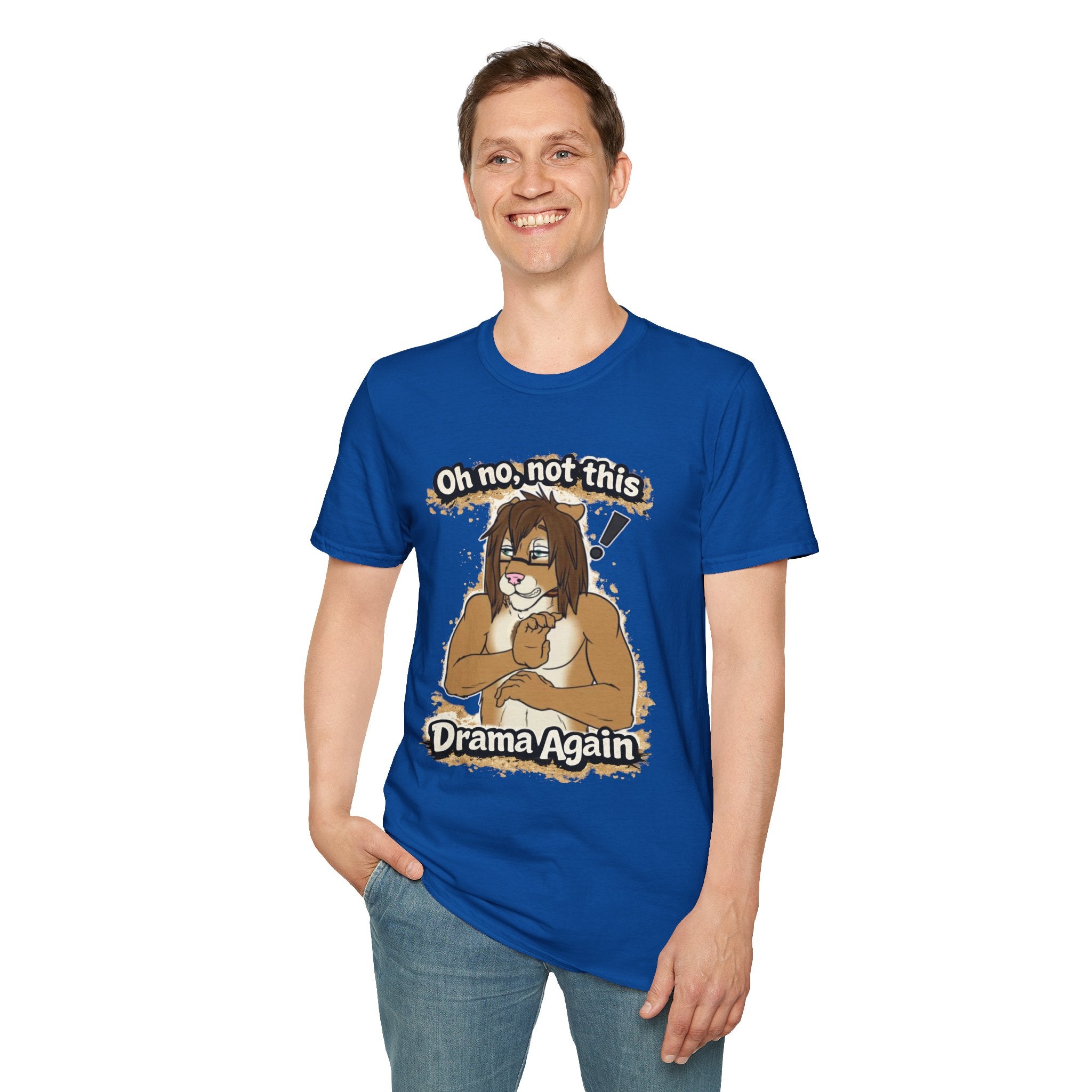 Oh No Not This Drama Again T-Shirt | Sarcastic Furry Character Tee