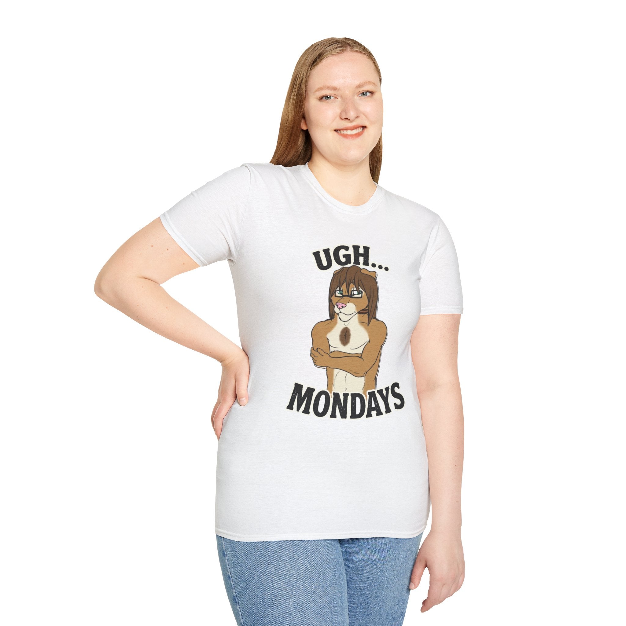 Ugh Mondays Grumpy Lion T-Shirt | Funny Work Casual Tee