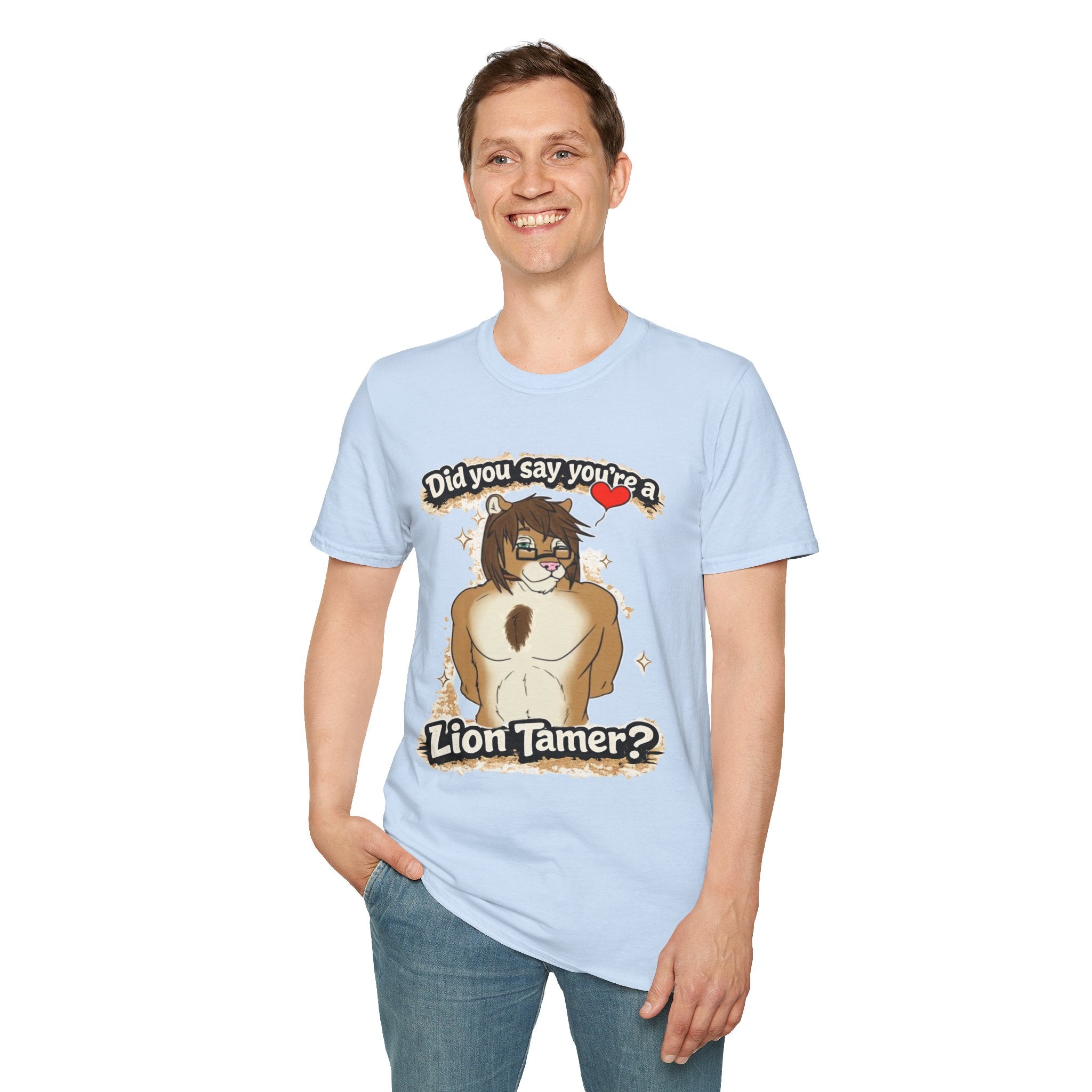 Did you say you're a Lion Tamer? T-Shirt | Furry Lion Character Tee