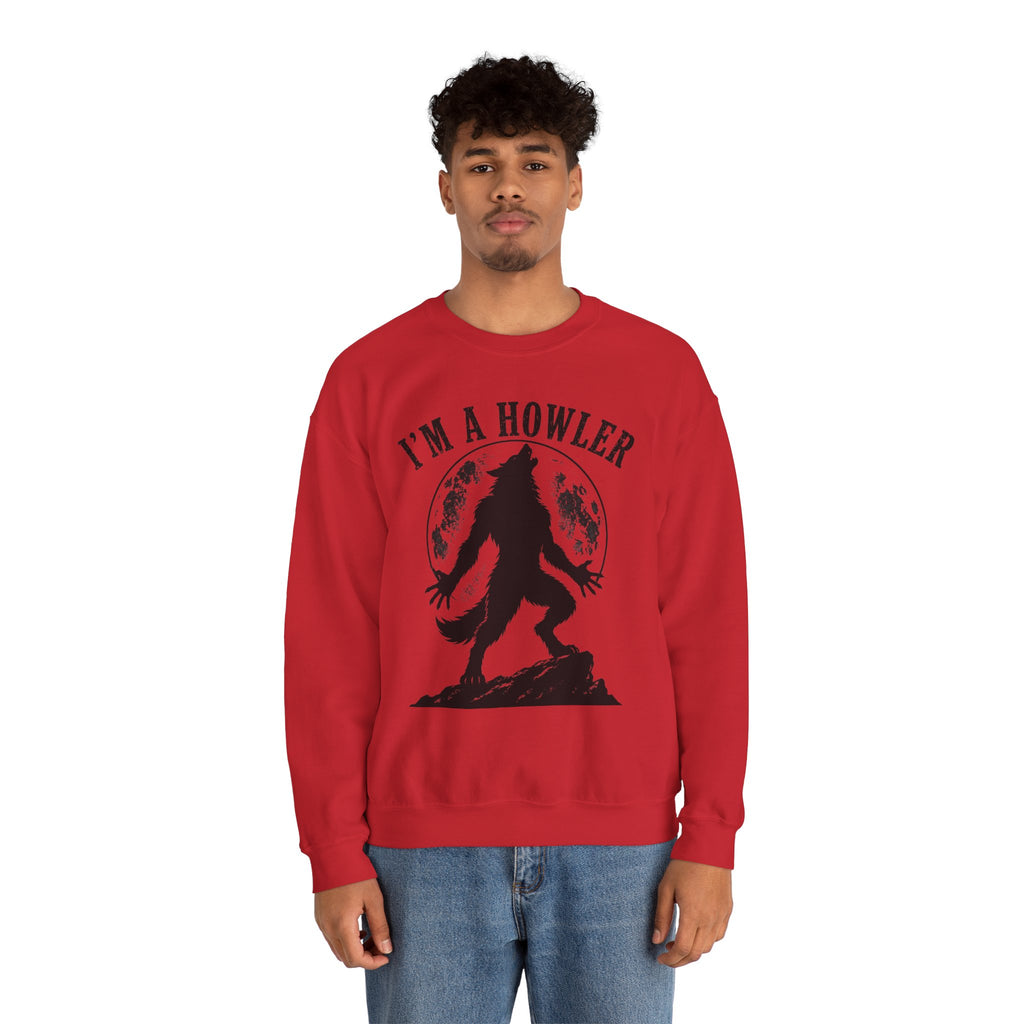 Werewolf Howler Sweeter Crewneck Sweatshirt | Furry Wolf Design
