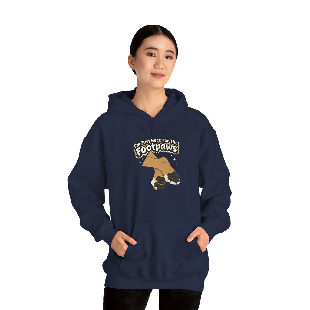 Footpaws Lion Paw Illustration Hoodie | Cute Feline Paws Graphic