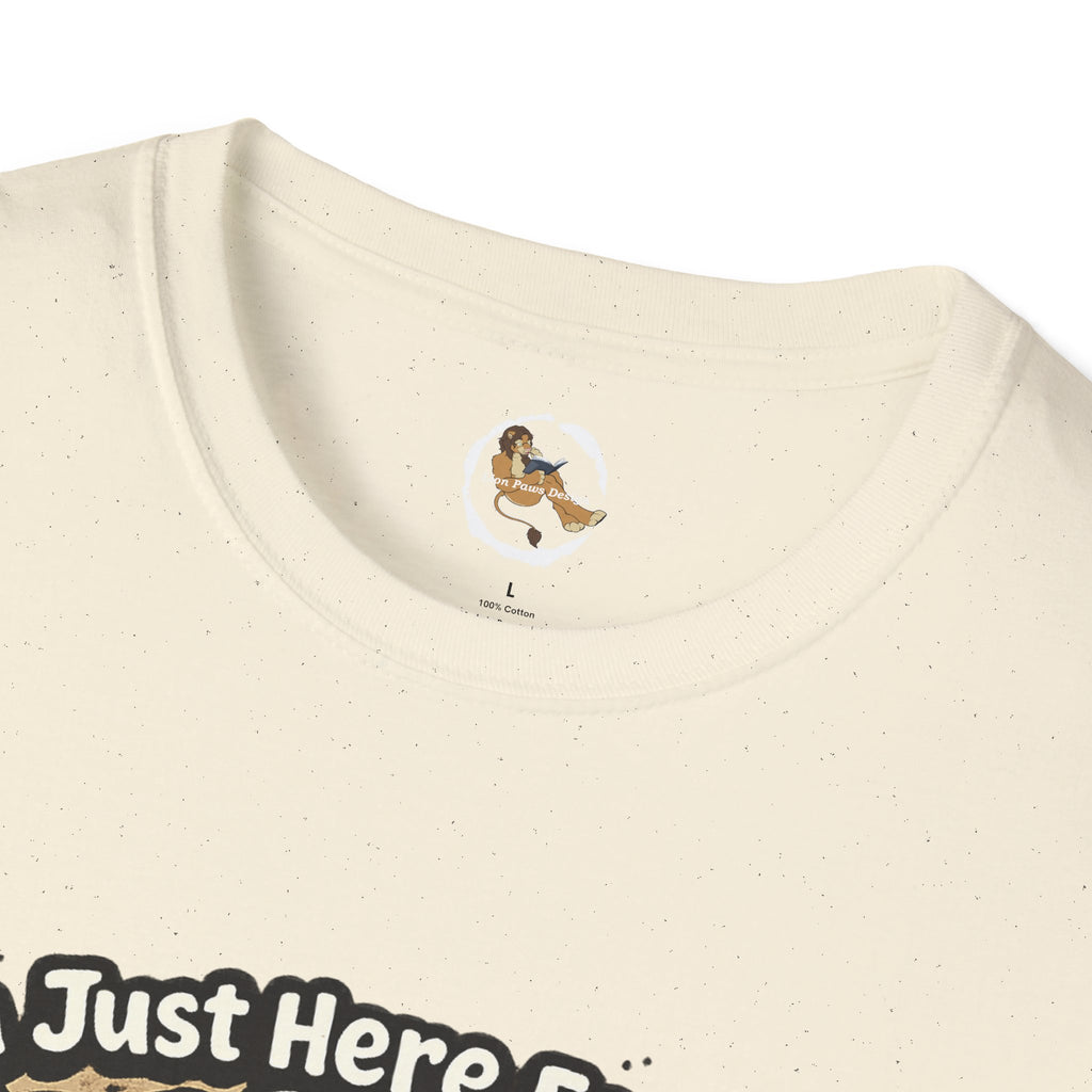 Im Just Here For The Footpaws T-Shirt | Lion Paw Illustration, Graphic Tee