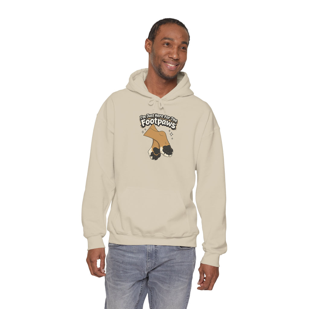 Footpaws Lion Paw Illustration Hoodie | Cute Feline Paws Graphic