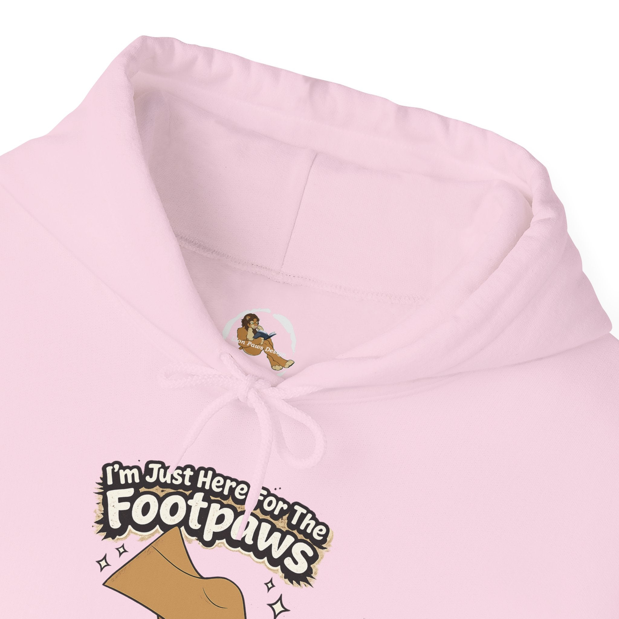 Footpaws Lion Paw Illustration Hoodie | Cute Feline Paws Graphic