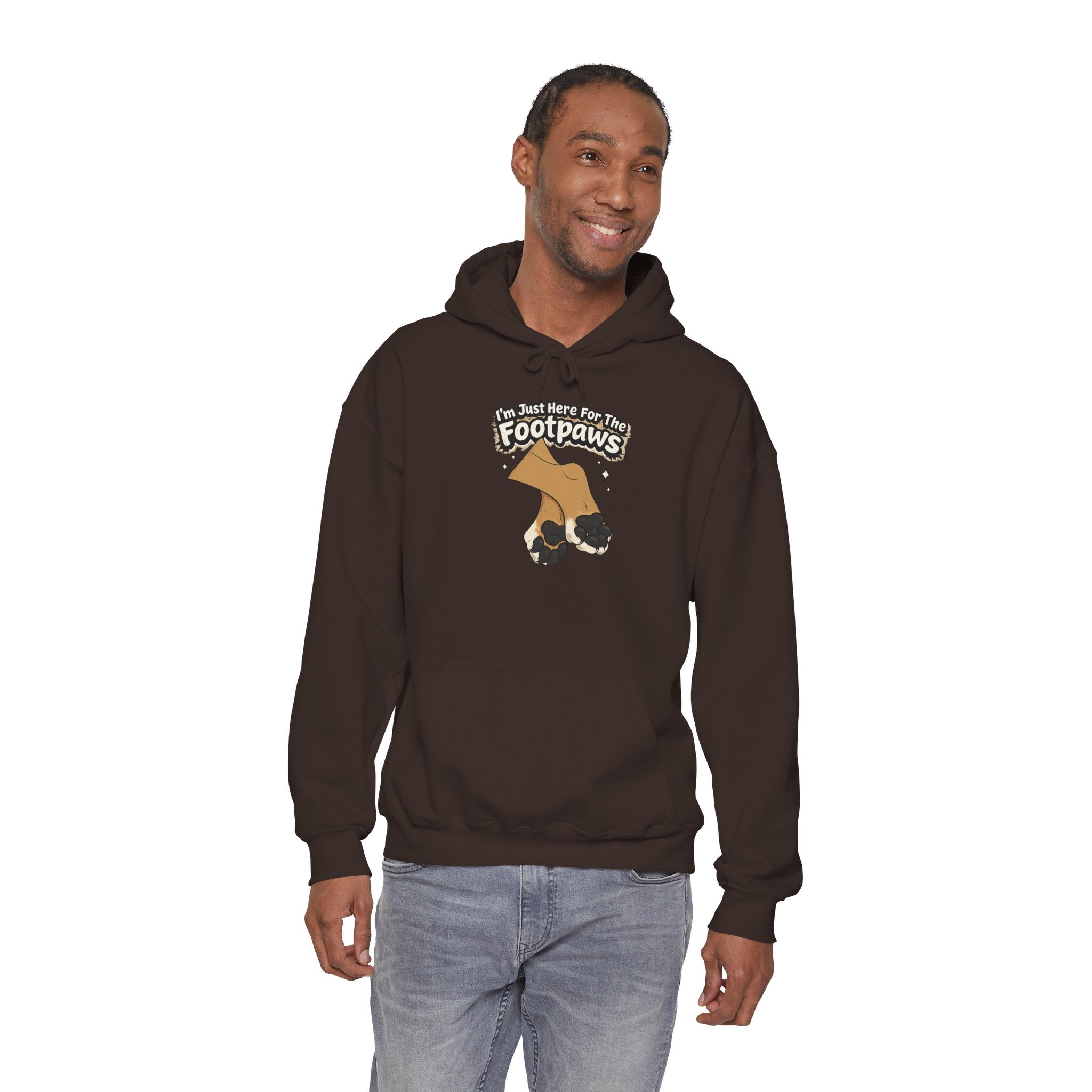 Footpaws Lion Paw Illustration Hoodie | Cute Feline Paws Graphic