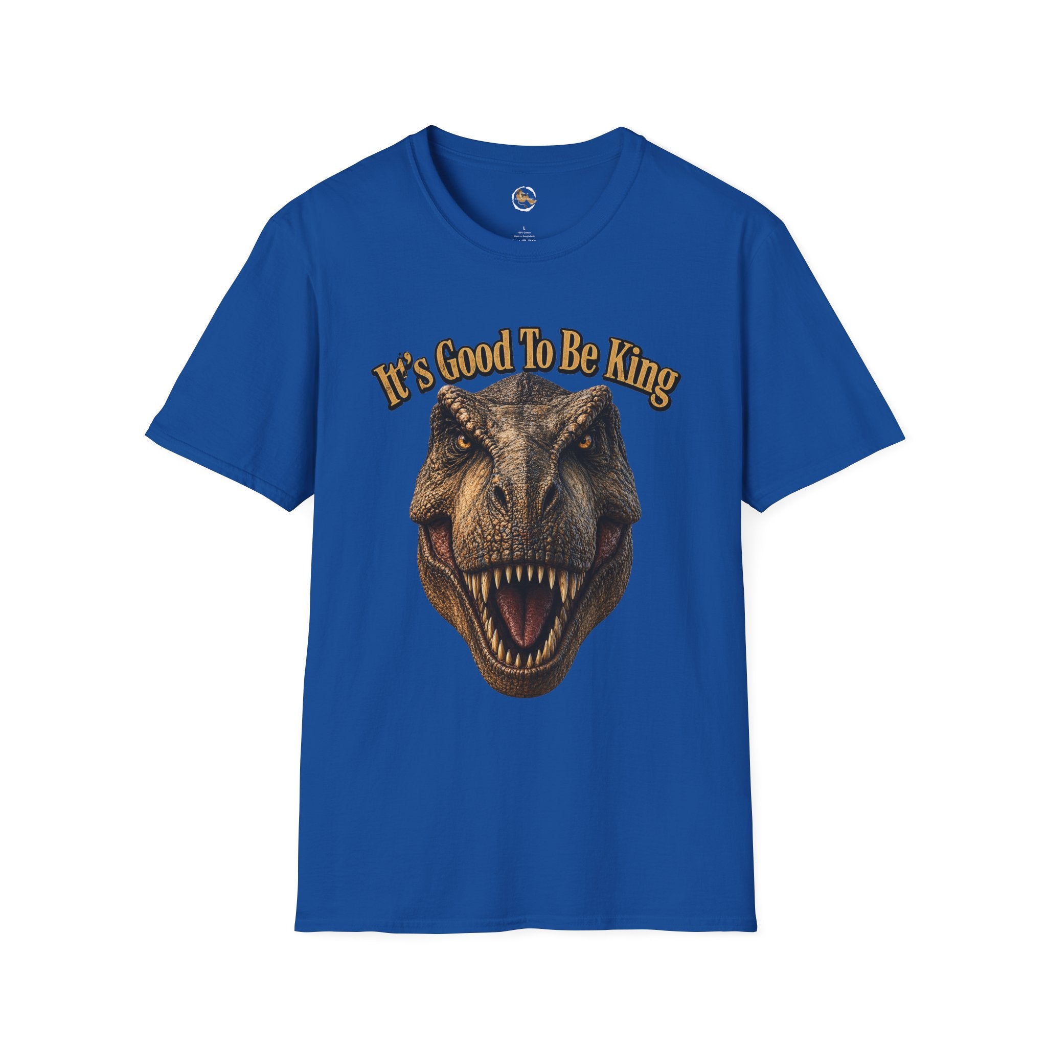 Tyrannosaurus Rex Head It's Good To Be King T-Shirt | Dinosaur Shirt